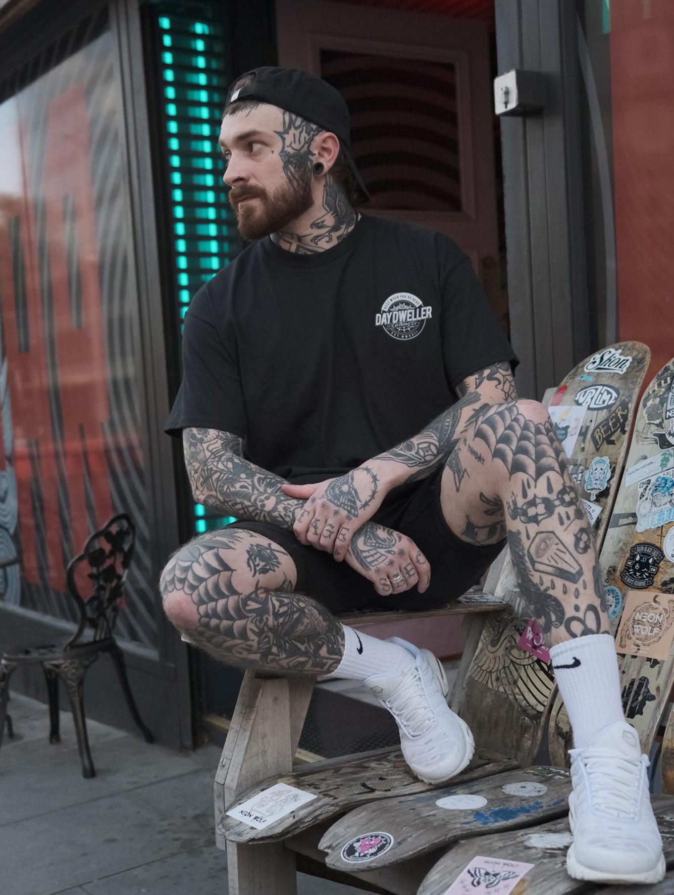'Bone Crusher' Black Tee