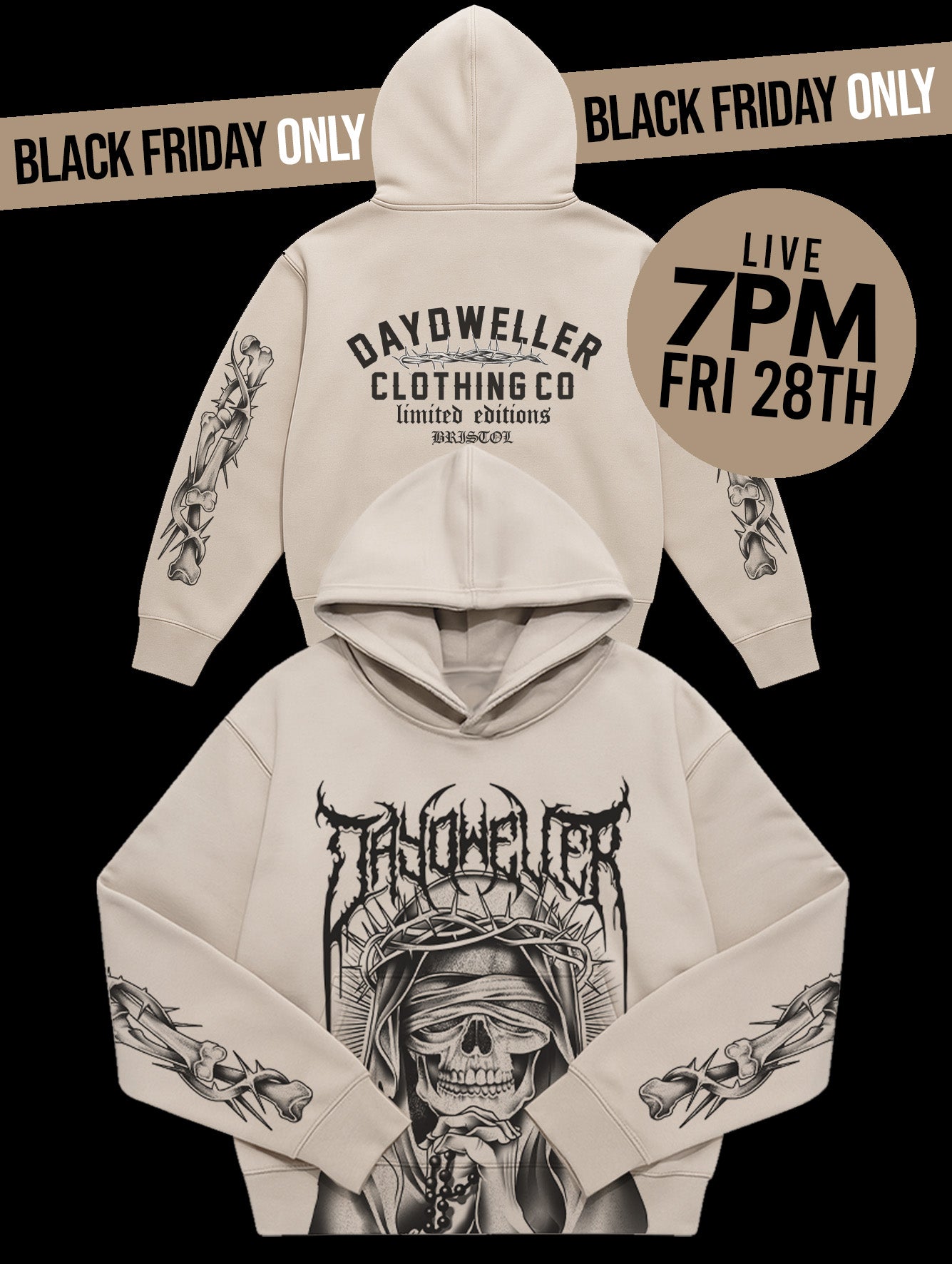 The £1 'Blind Prophets' Heavyweight Hoodie