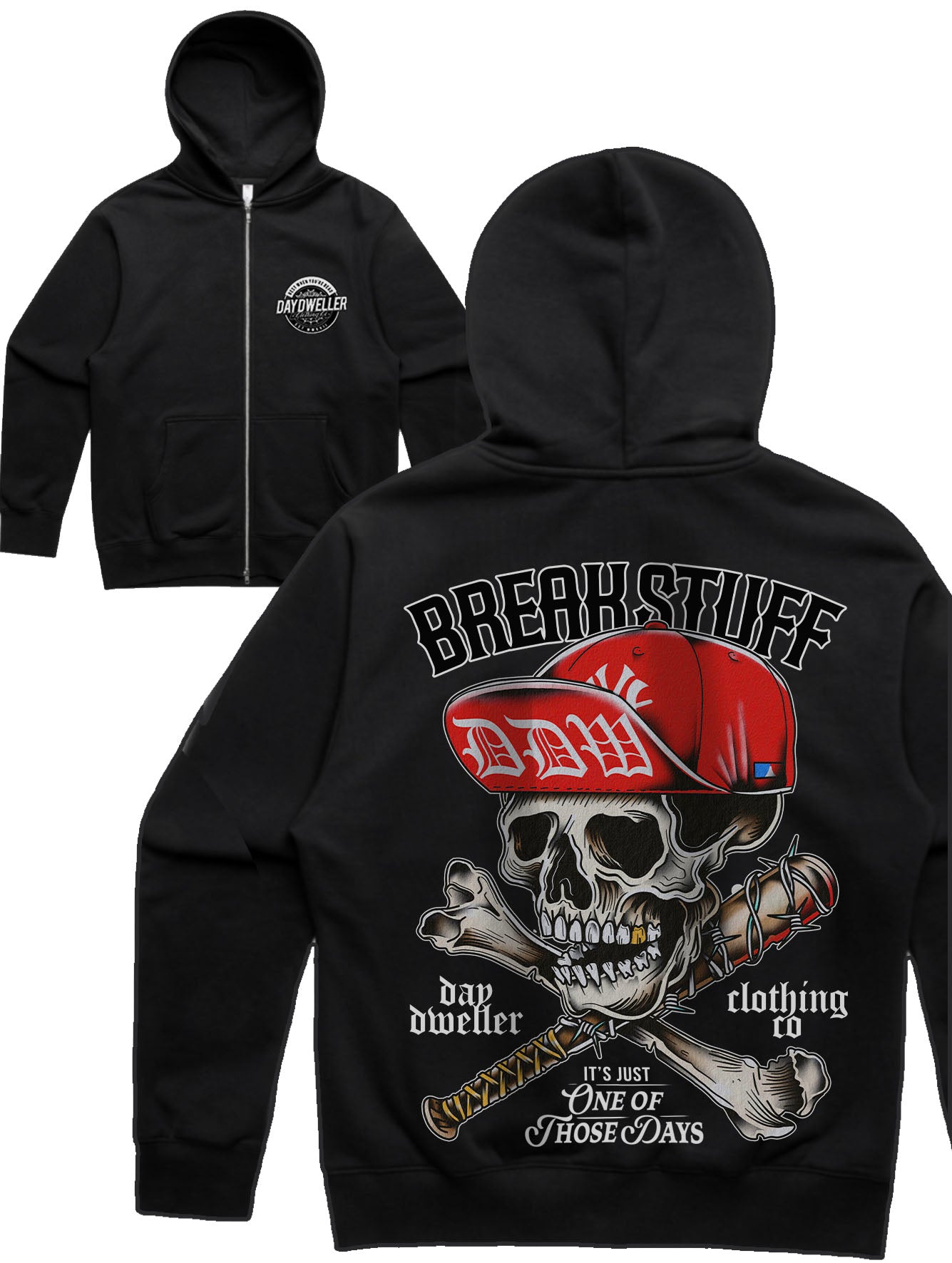 'Break Stuff' Heavy Zipper Hoodie