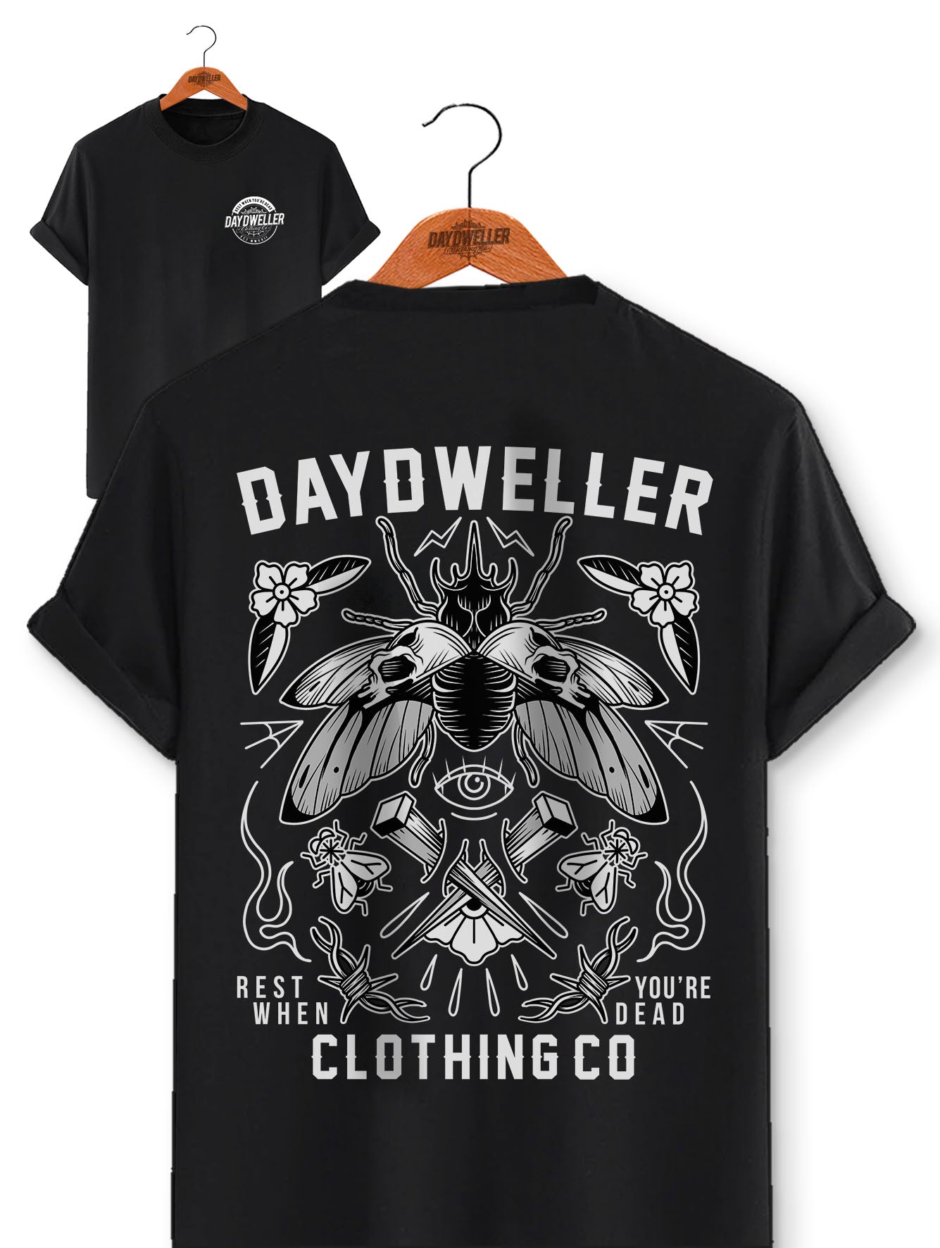 'Bug Flash' Black Tee