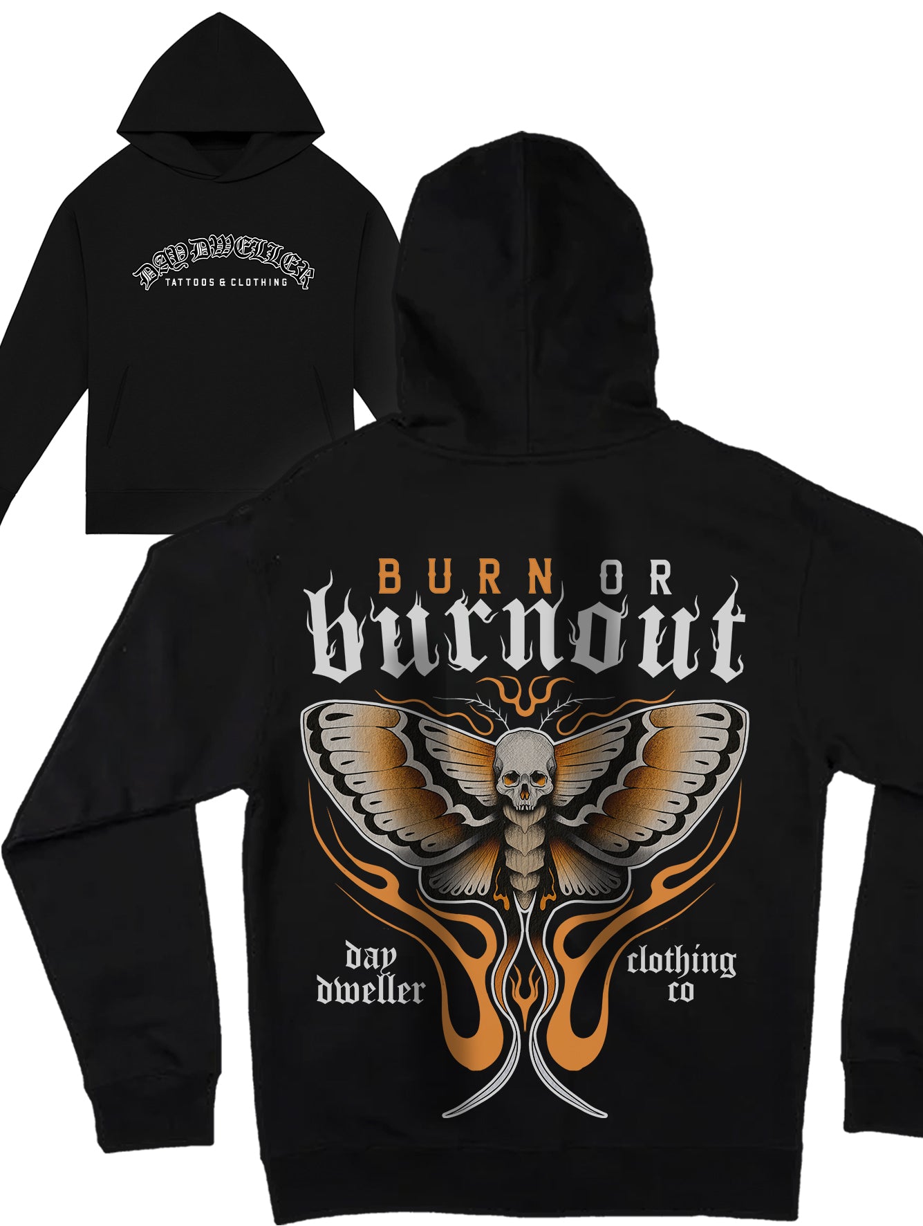 'Burn or Burnout' Heavyweight Hoodie