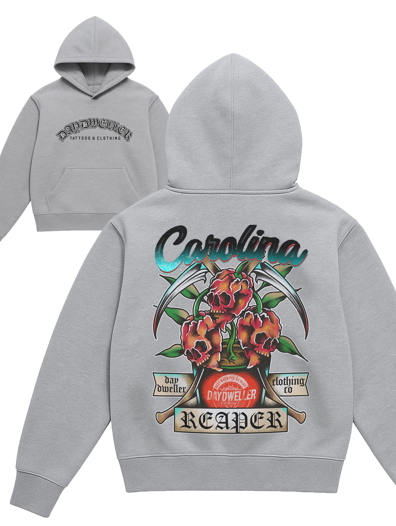 'Carolina Reaper' Grey Hoodie