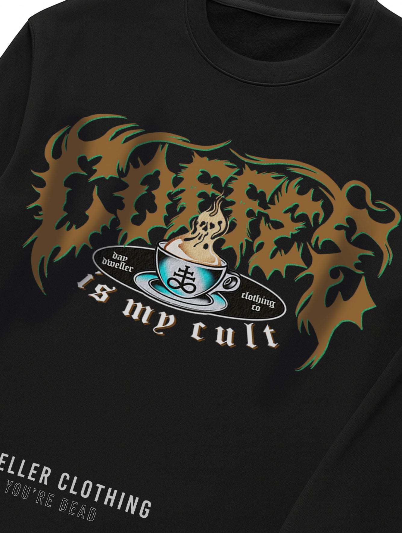 'Coffee Is My Cult' Crewneck Sweatshirt