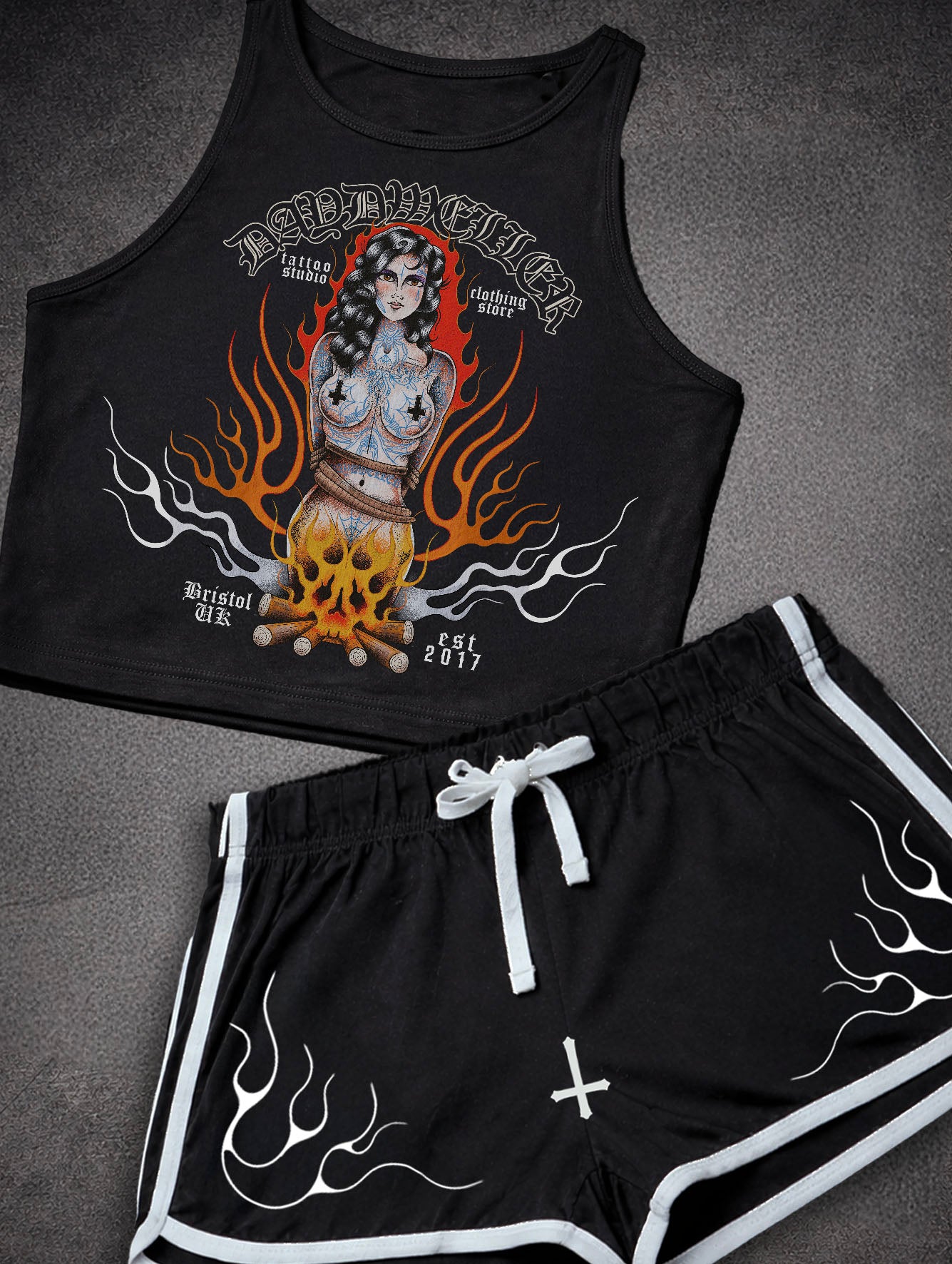 'Burn The Witch' Crop Short Set