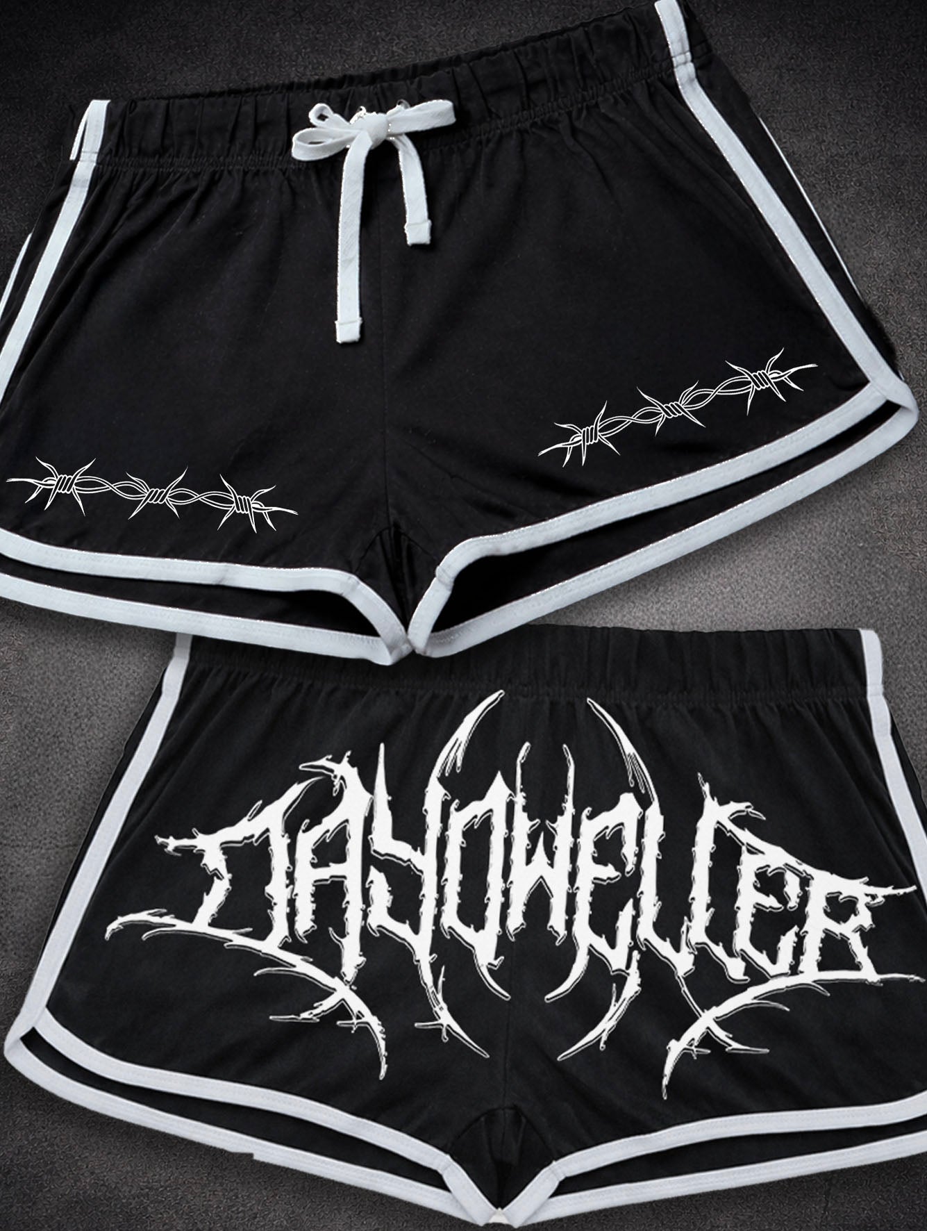 'DDW Barb' Crop Top & Booty Short Set