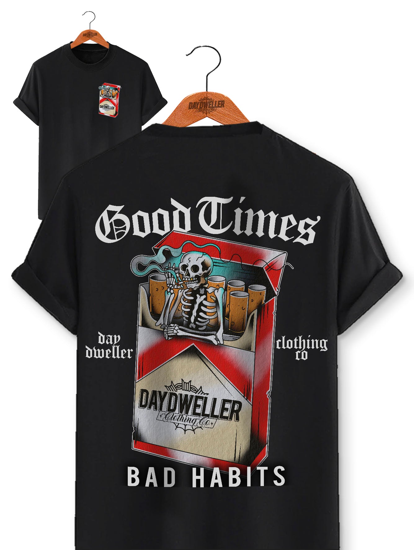 'Good Times, Bad Habits' 20 Deck Tee