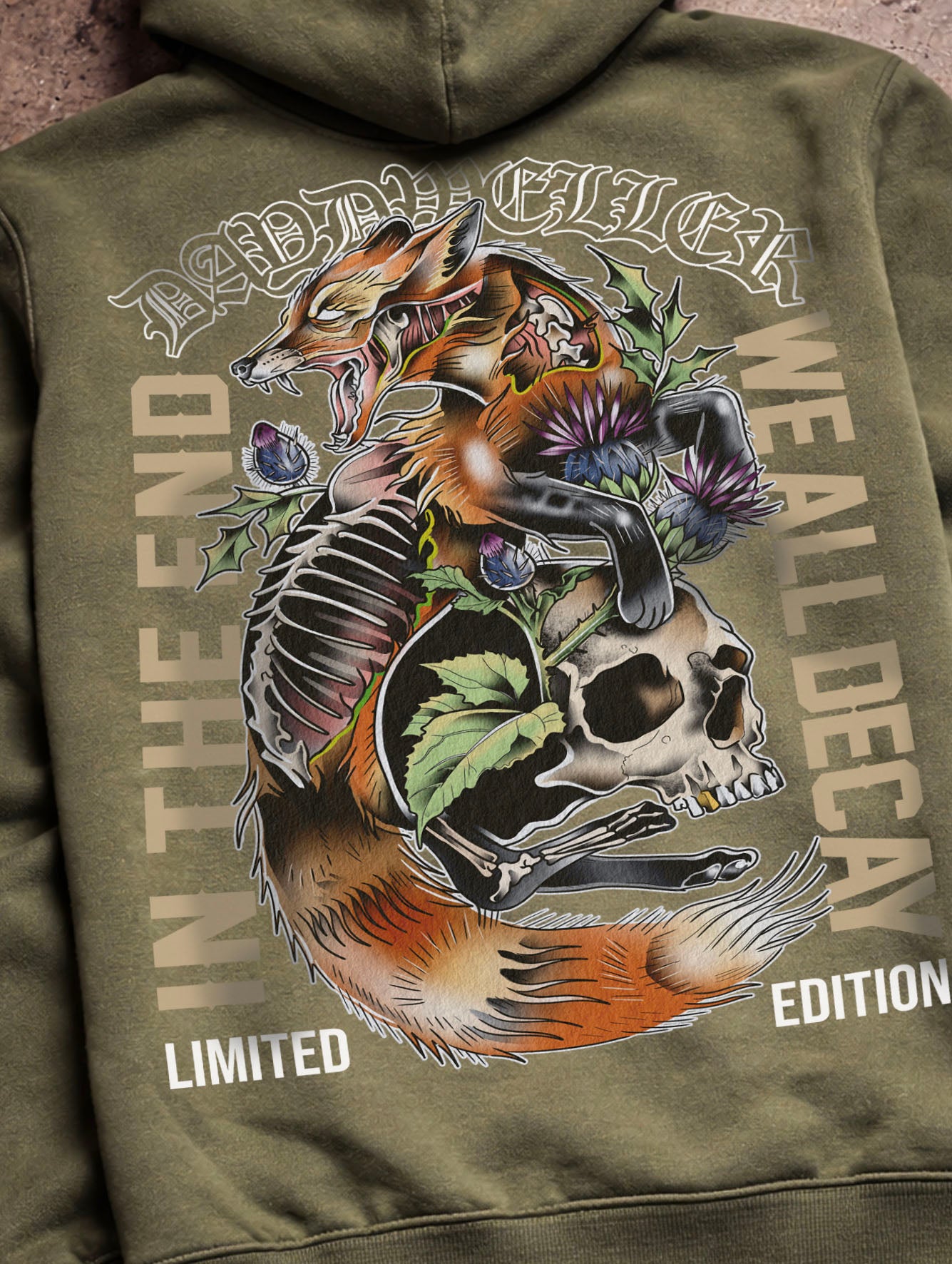 'In the End, We All Decay Limited Edition Heavyweight Hoodie