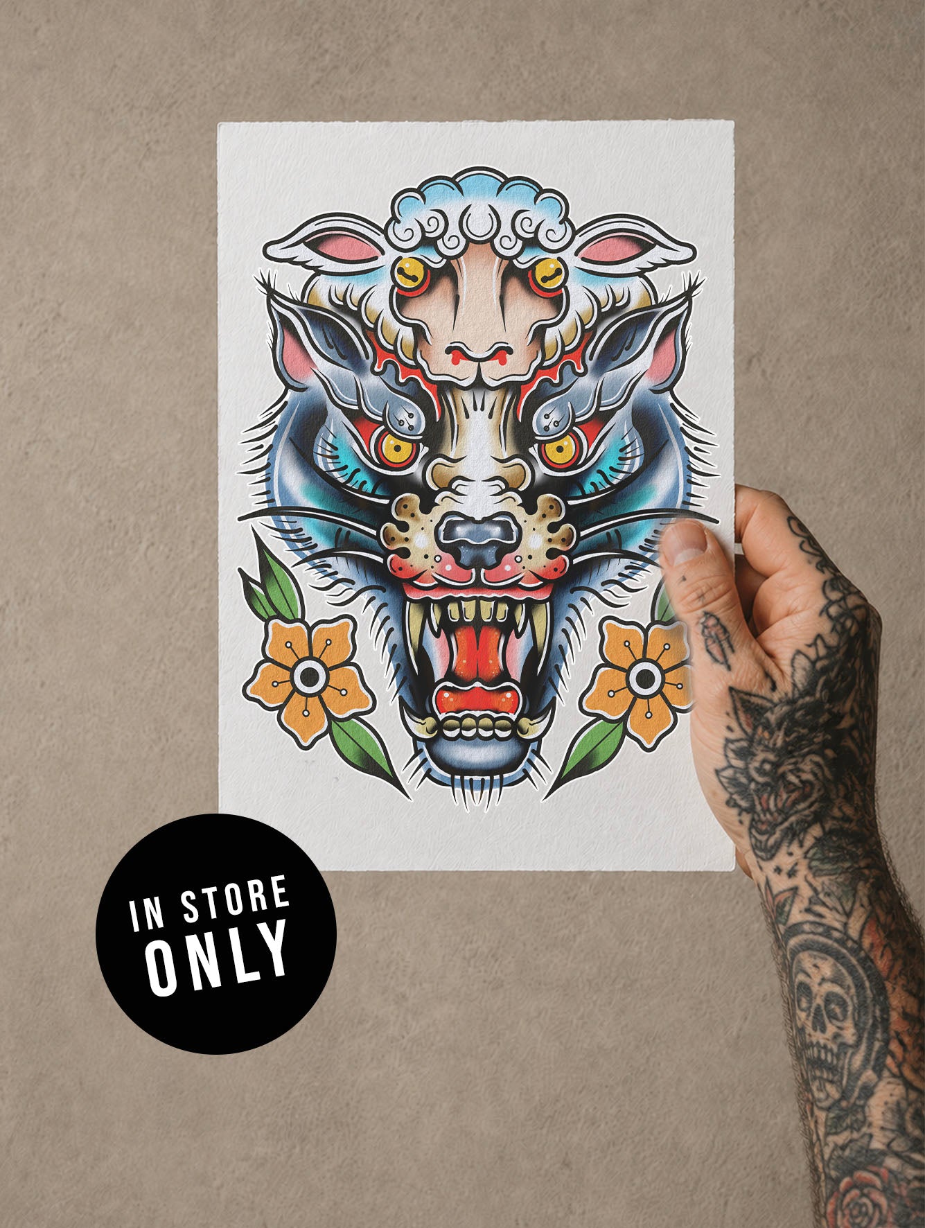 'Beware The Company You Keep' A4 Print