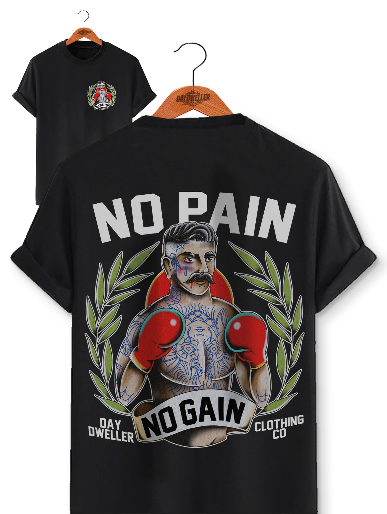 No Pain, No Gain Male Boxer Tee