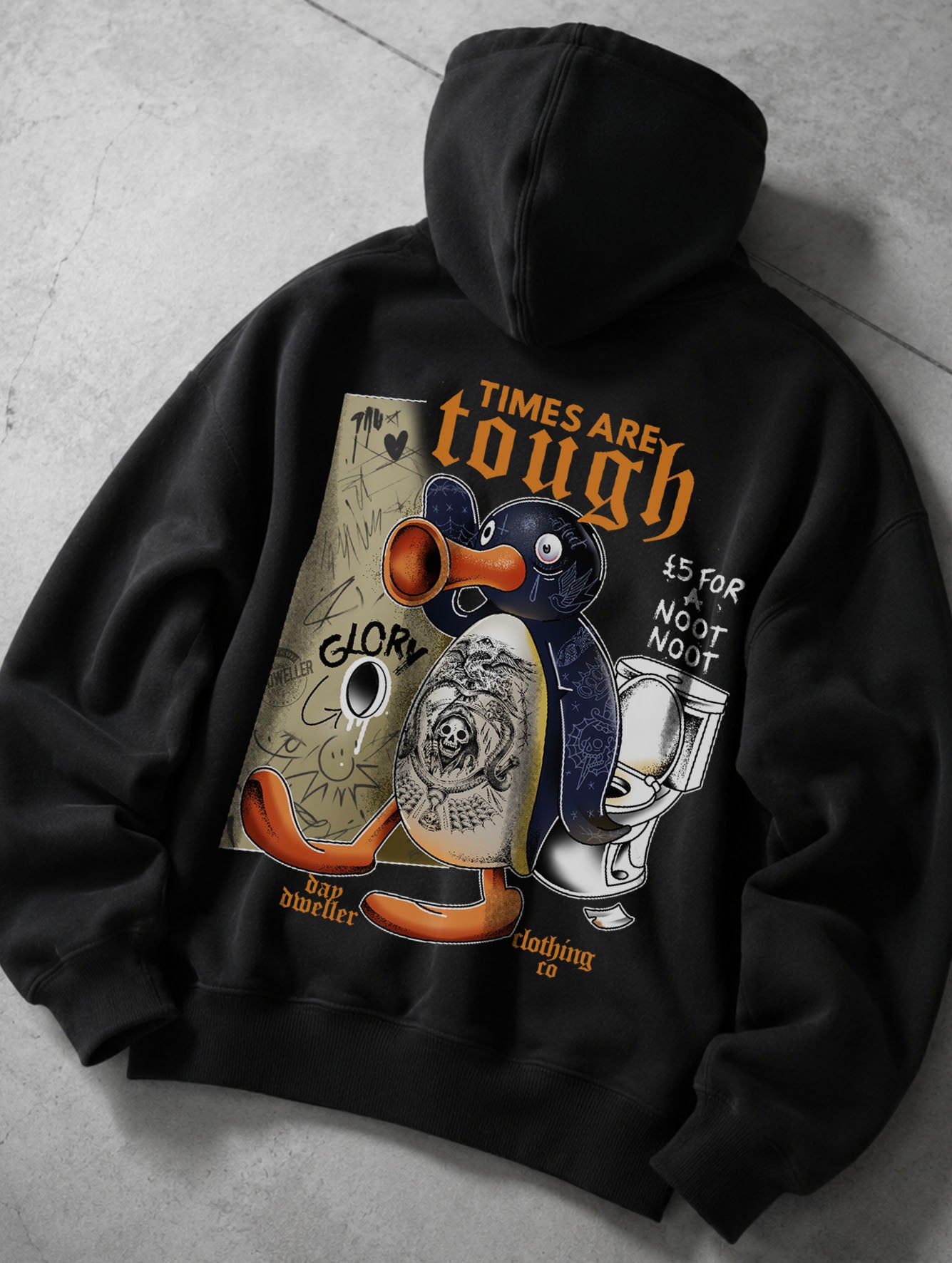 'Times Are Tough V2' Heavyweight Hoodie