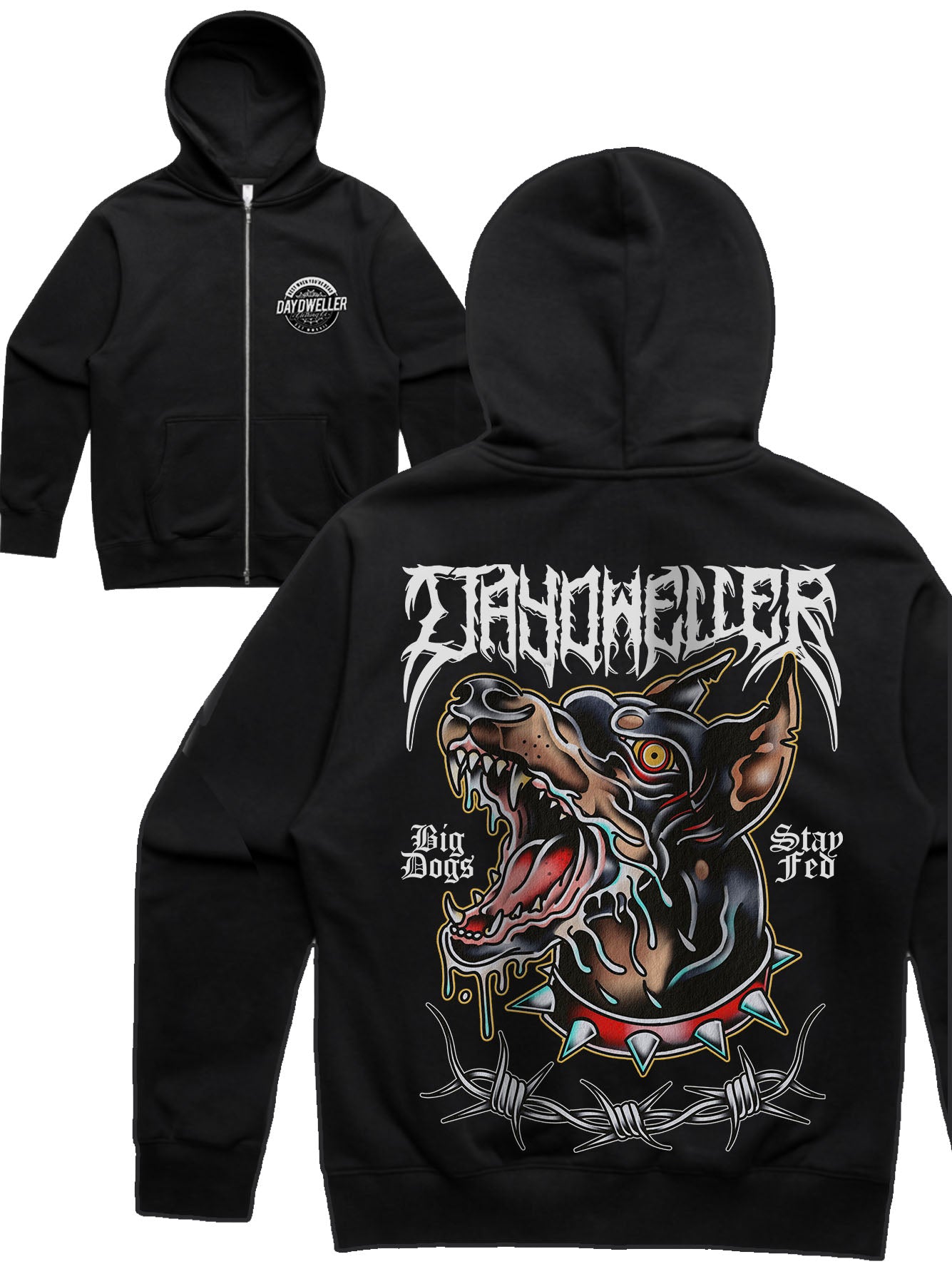 'Big Dog' Heavy Zipper Hoodie