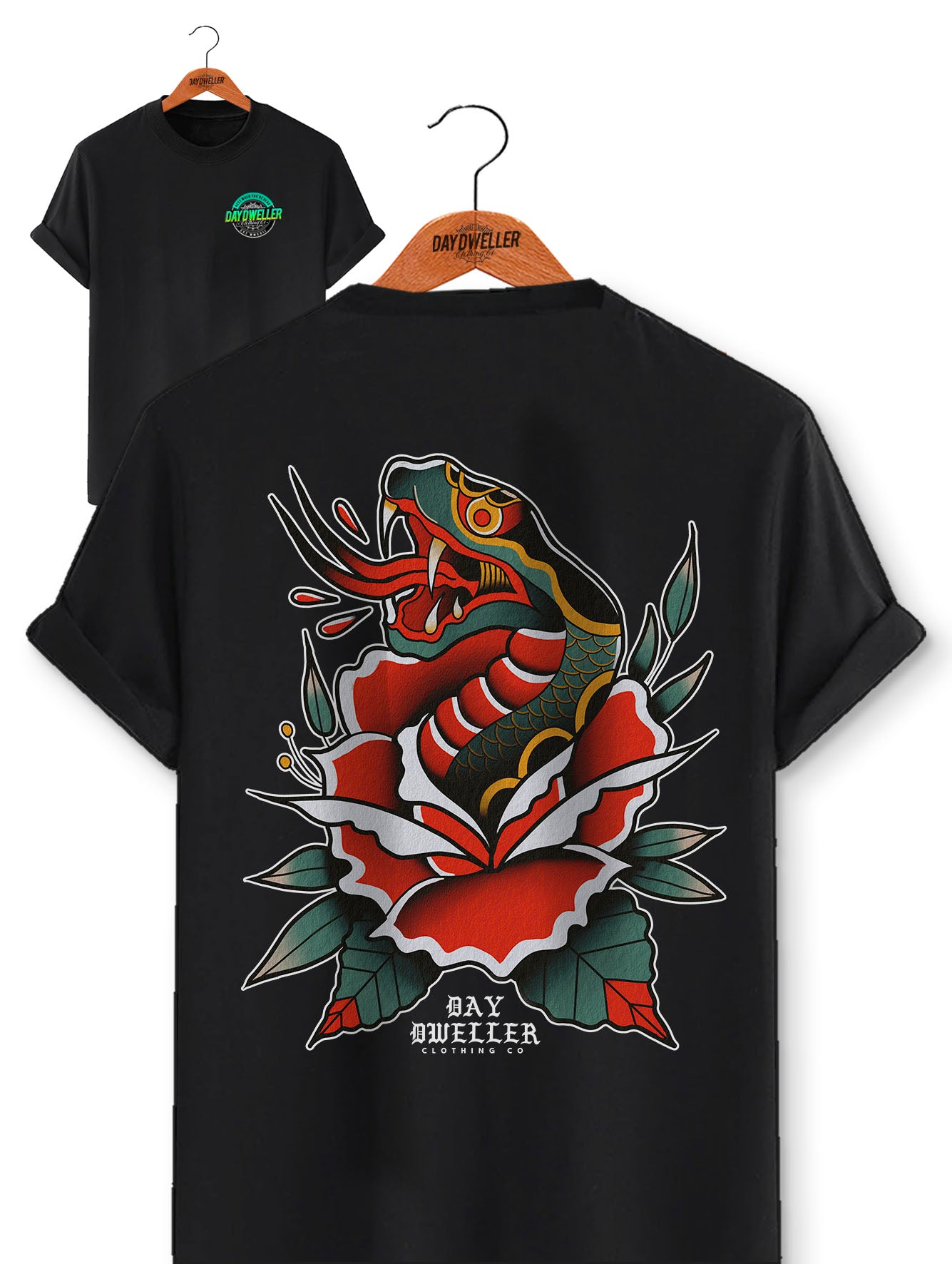 'Snake Rose' Tee