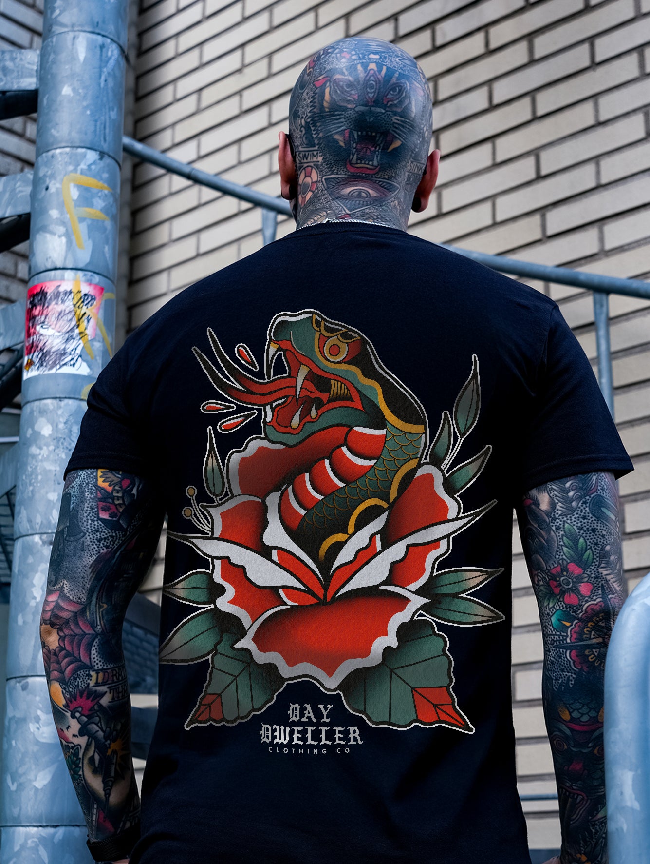 'Snake Rose' Tee