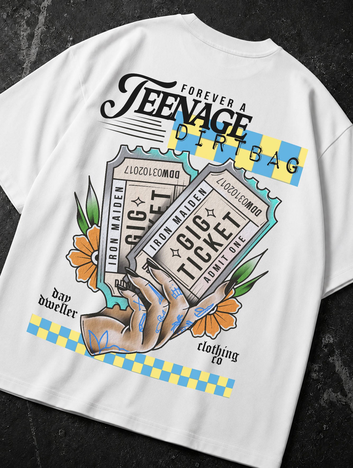 'Forever A Teenage Dirtbag' Black Tee