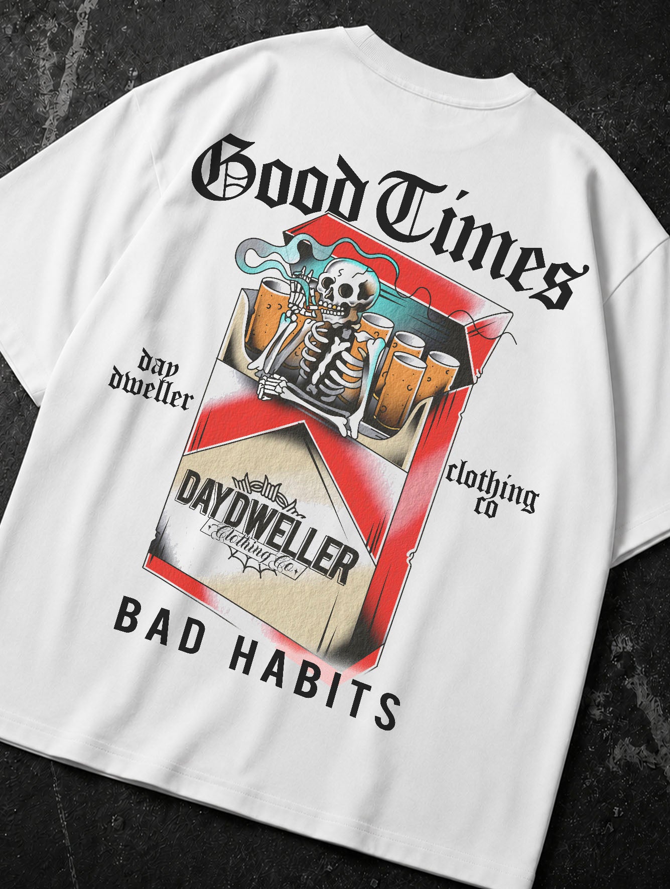 'Good Times, Bad Habits' 20 Deck Tee