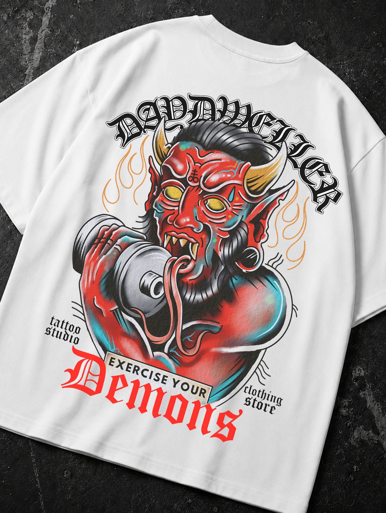 'Exercise Your Demons' Black Tee