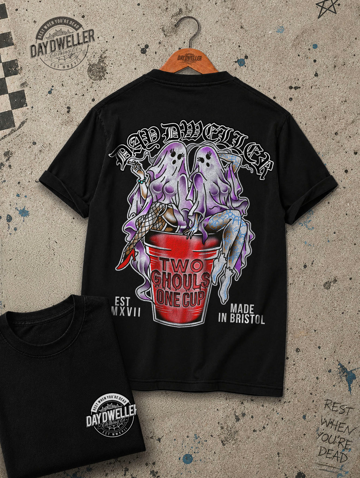 'Two Ghouls One Cup' Tee