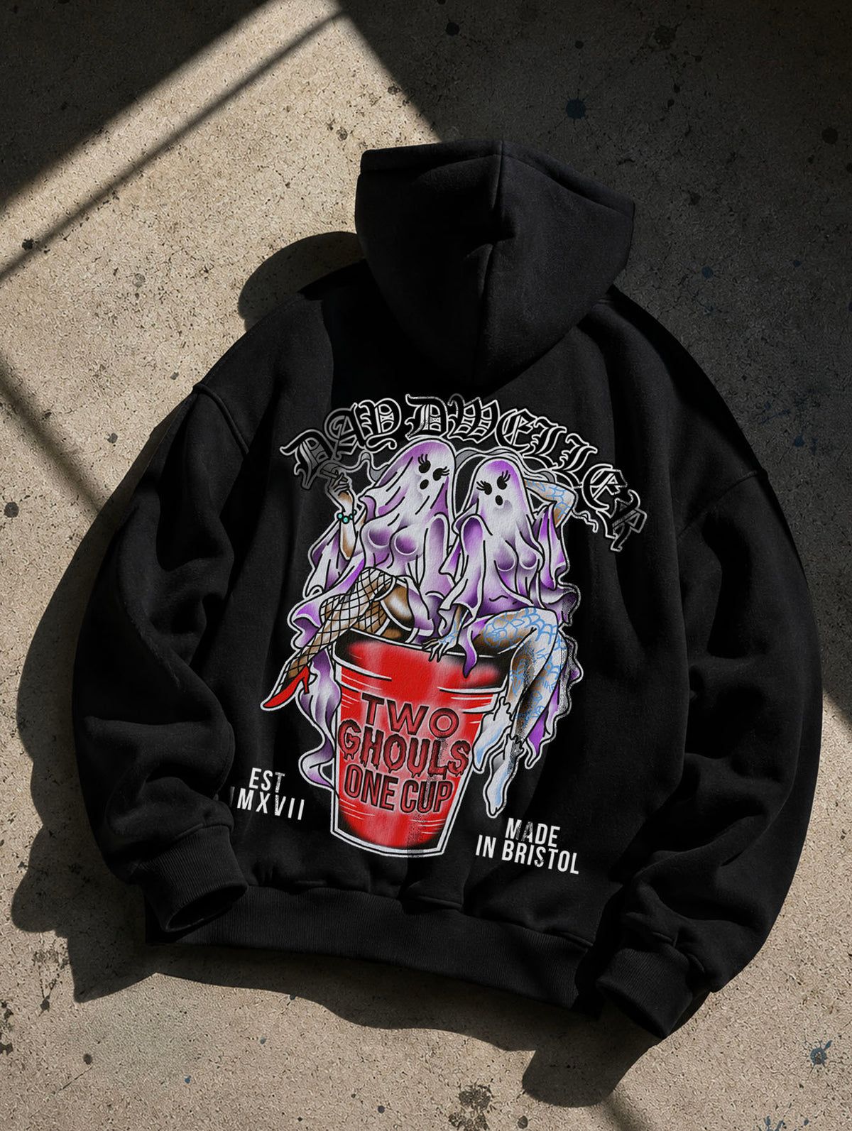 'Two Ghouls One Cup' Heavyweight Hoodie