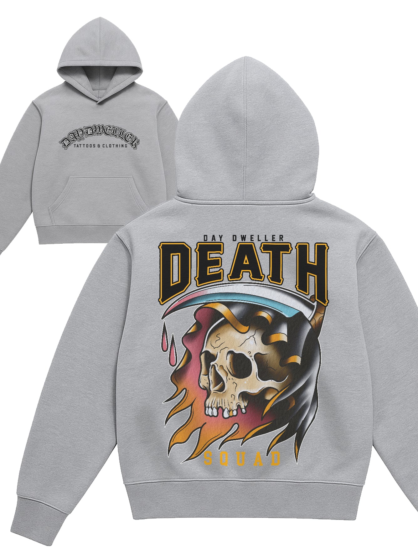 'Death Squad' Grey Hoodie