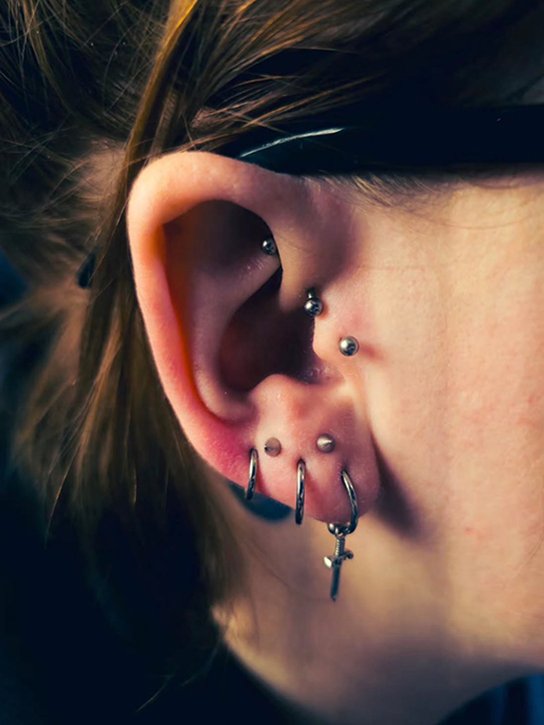 Ear piercings at Day Dweller Studios Bristol