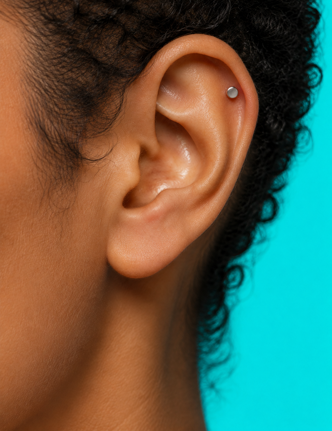 Helix ear piercing at Day Dweller Studios Bristol