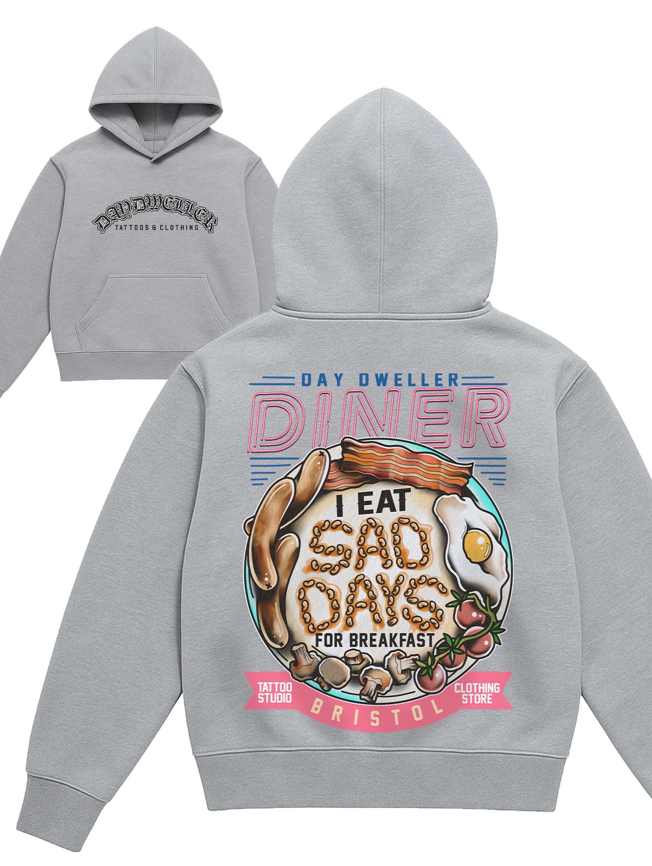 'Sad Days' Grey Hoodie
