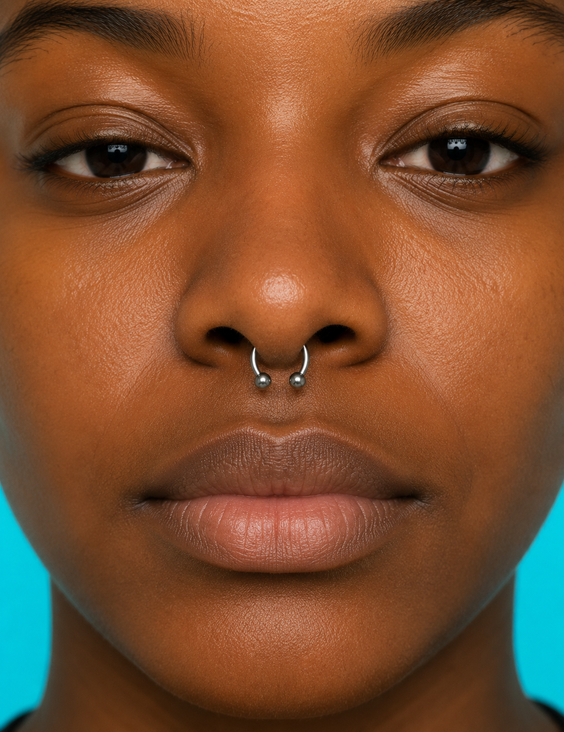 Septum nose piercing at Day Dweller Studios Bristol