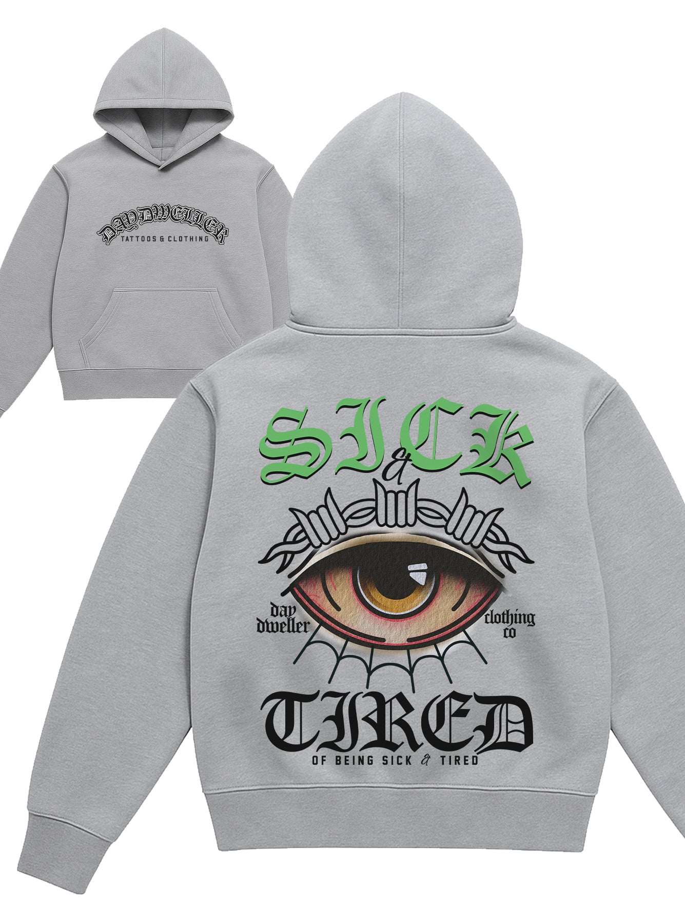 'Sick & Tired' Grey Hoodie