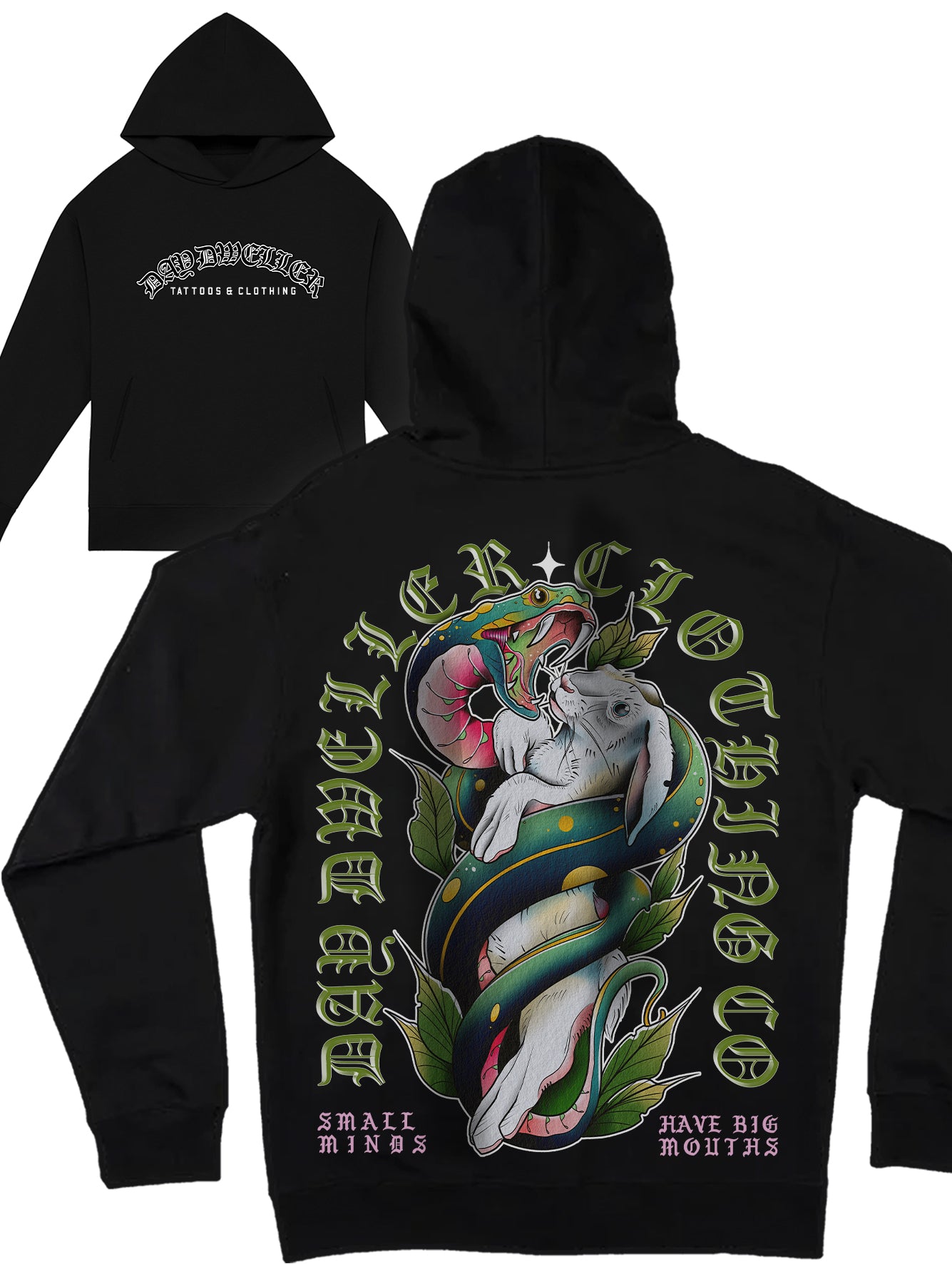'Small Minds Have Big Mouths' Heavyweight Hoodie