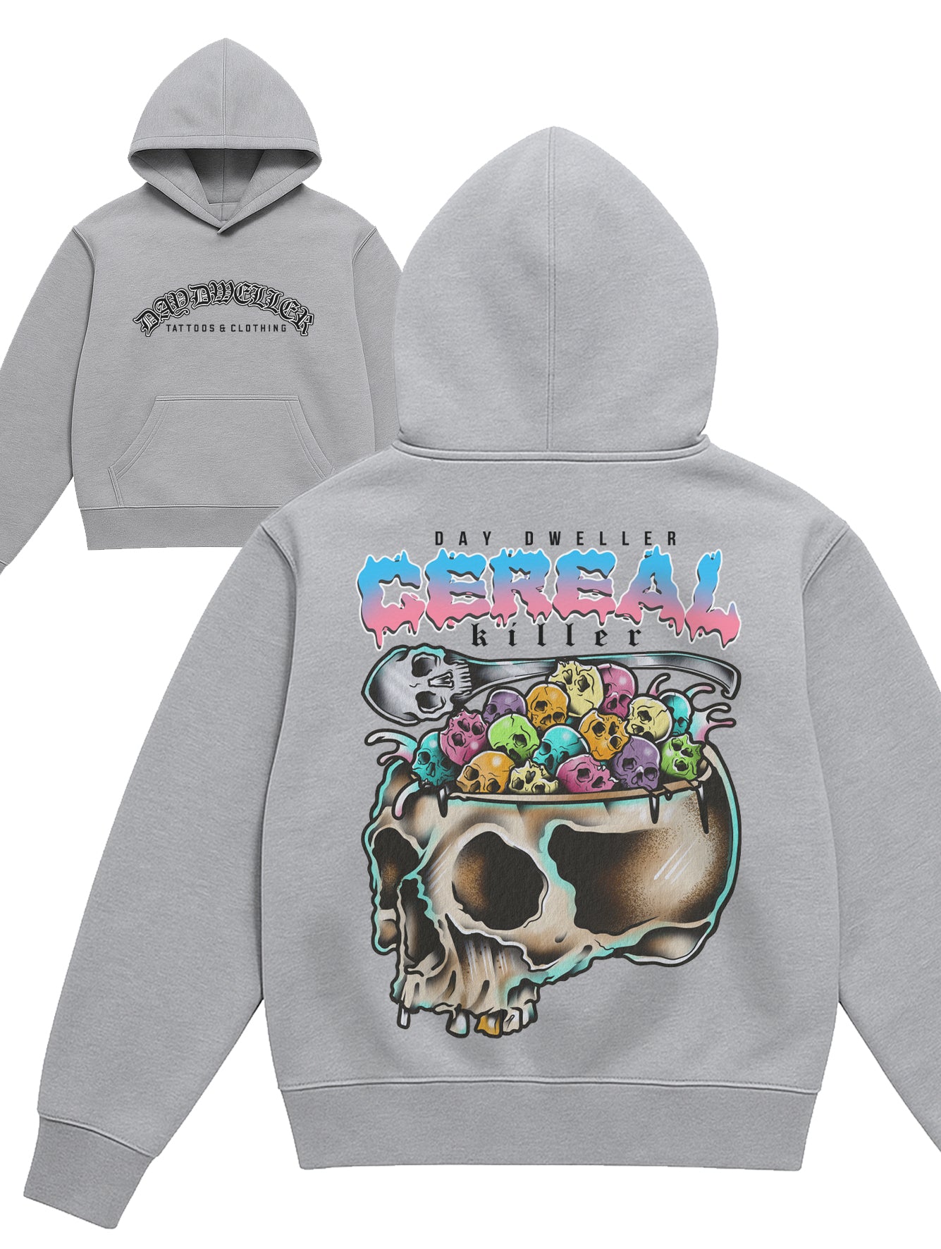 'Cereal Killer' Grey Hoodie