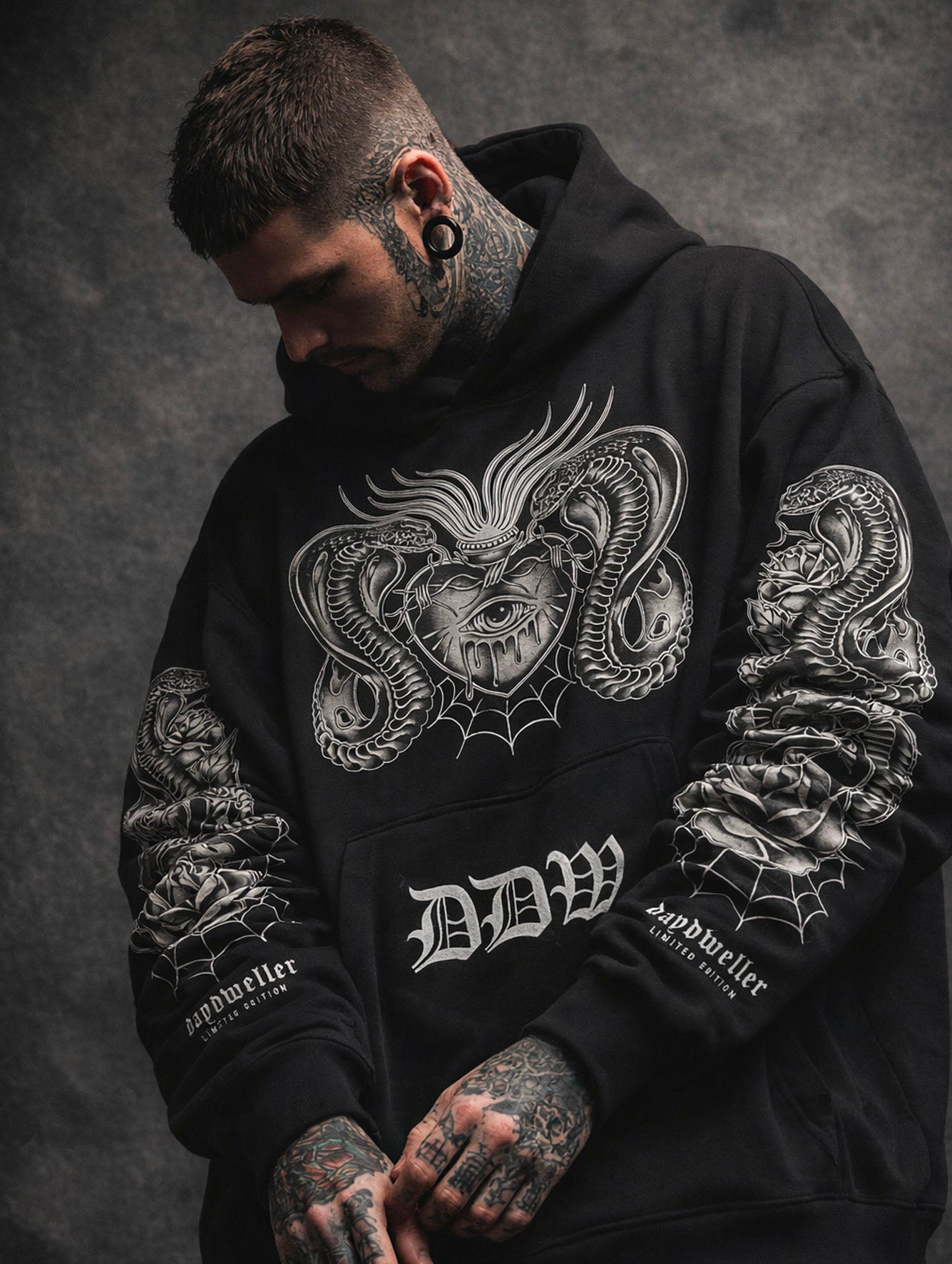 'Tear Out My Sacred Heart' Limited Edition Heavyweight Hoodie