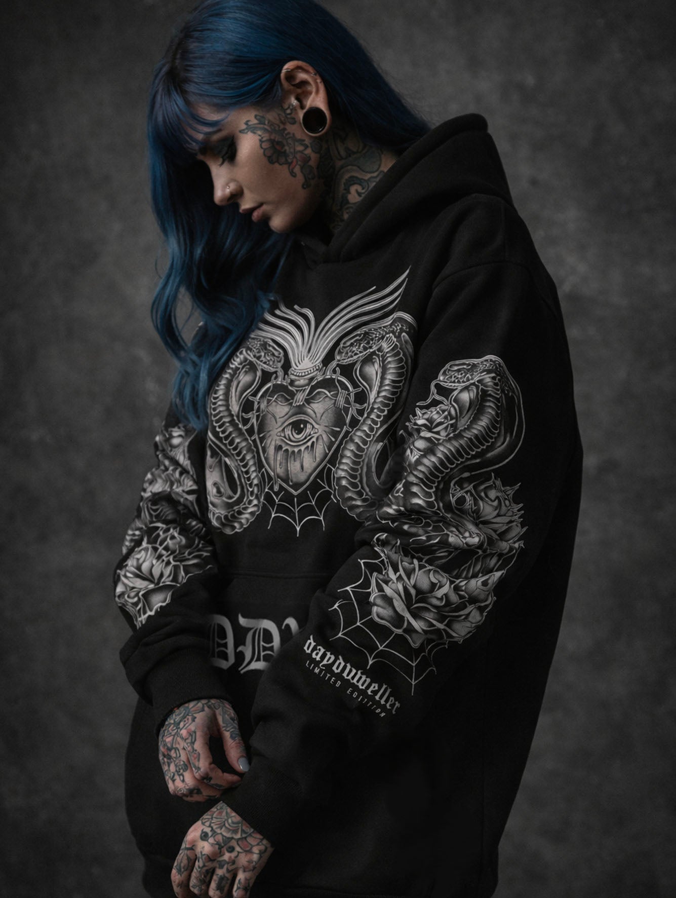 'Tear Out My Sacred Heart' Limited Edition Heavyweight Hoodie