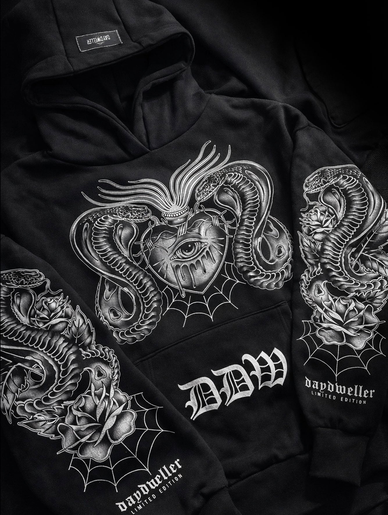 'Tear Out My Sacred Heart' Limited Edition Heavyweight Hoodie