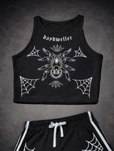 'Spider' Crop Top