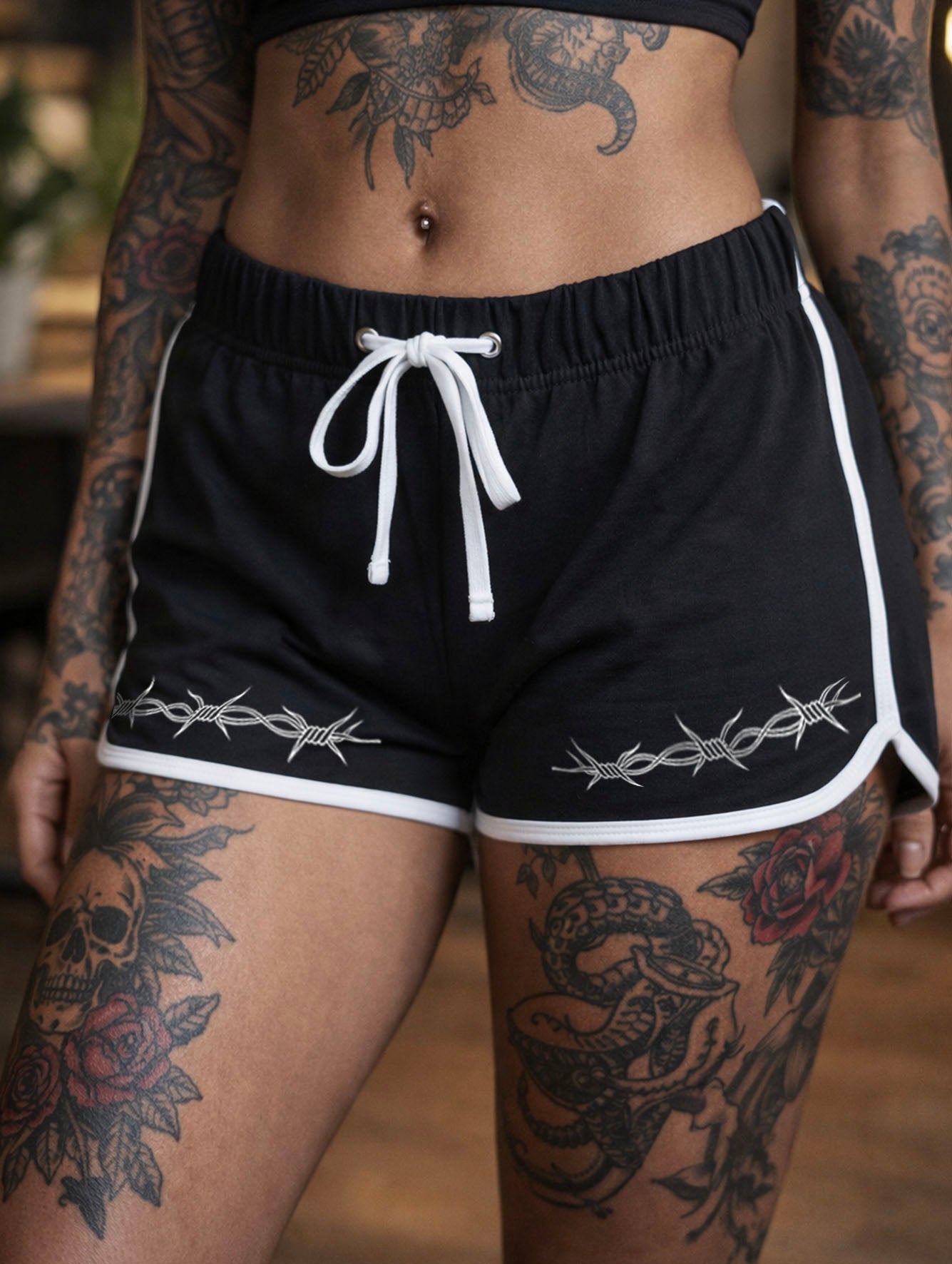 'DDW Barb' Booty Shorts