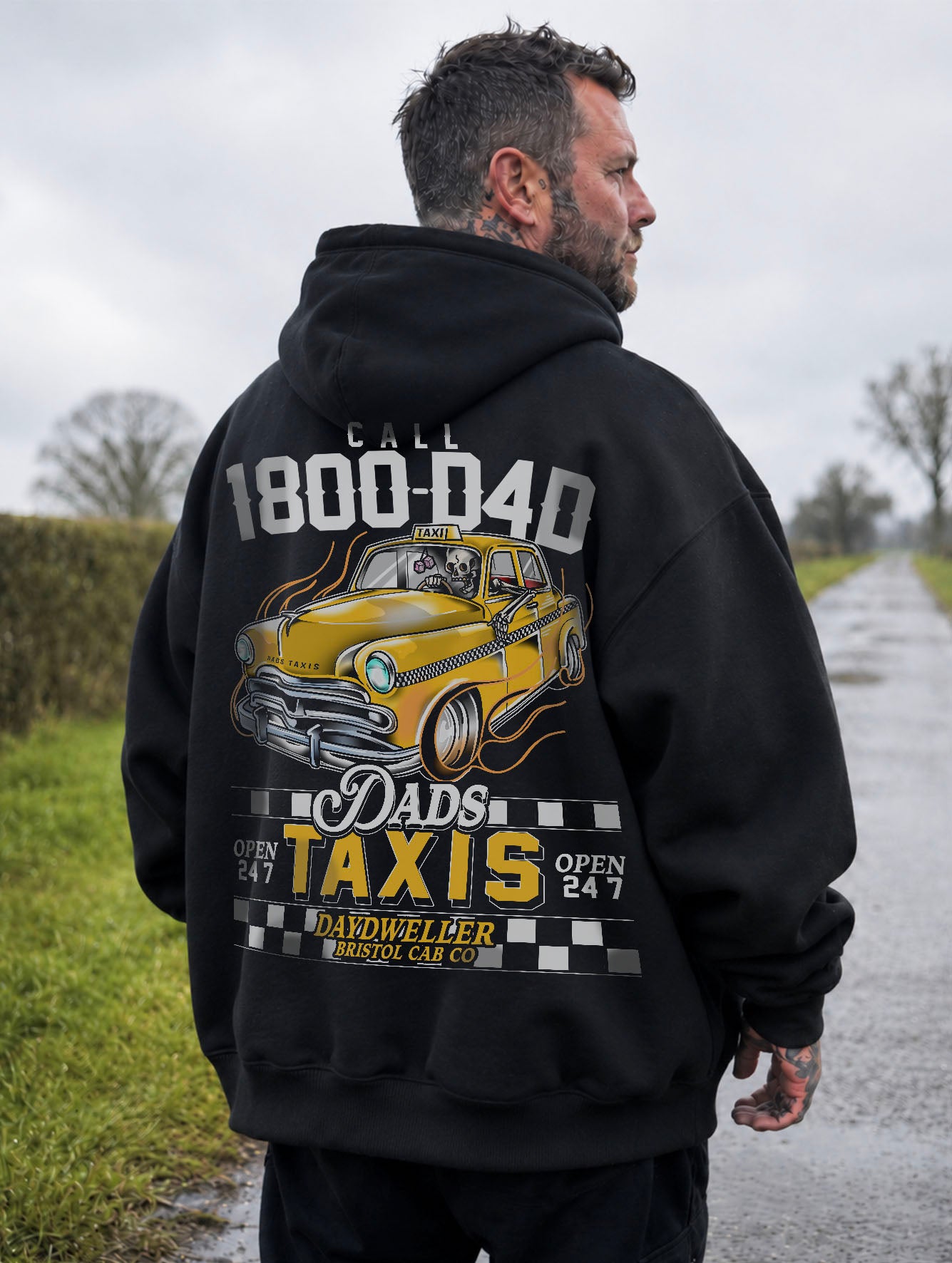 'Dads Taxis' Heavyweight Hoodie