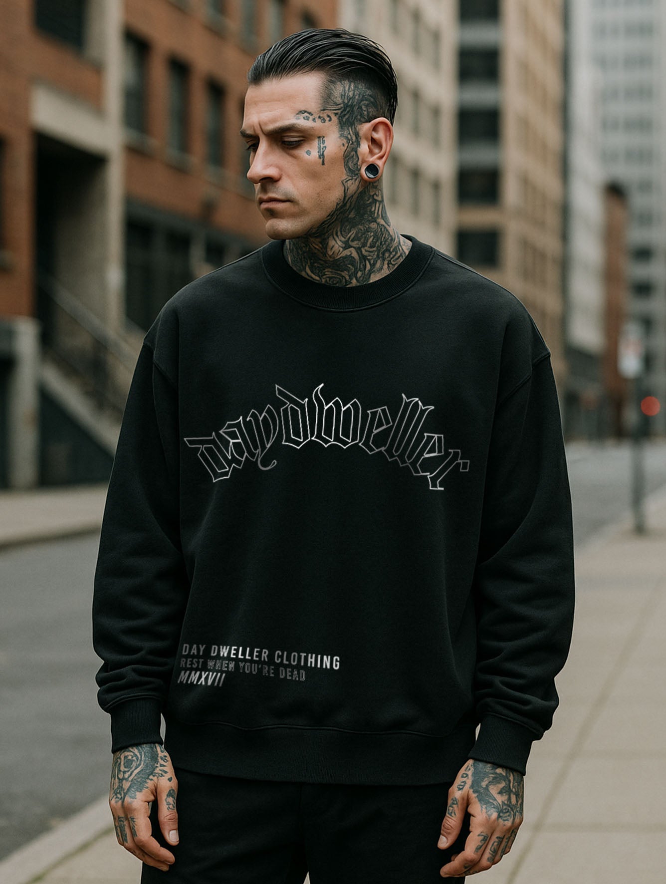'Day Dweller' Crewneck Sweatshirt