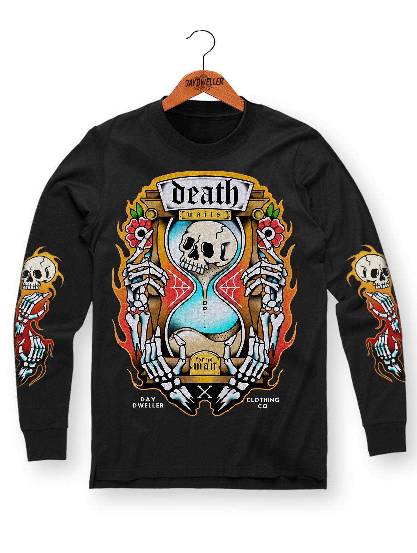 'Death Waits' Long Sleeve Tee