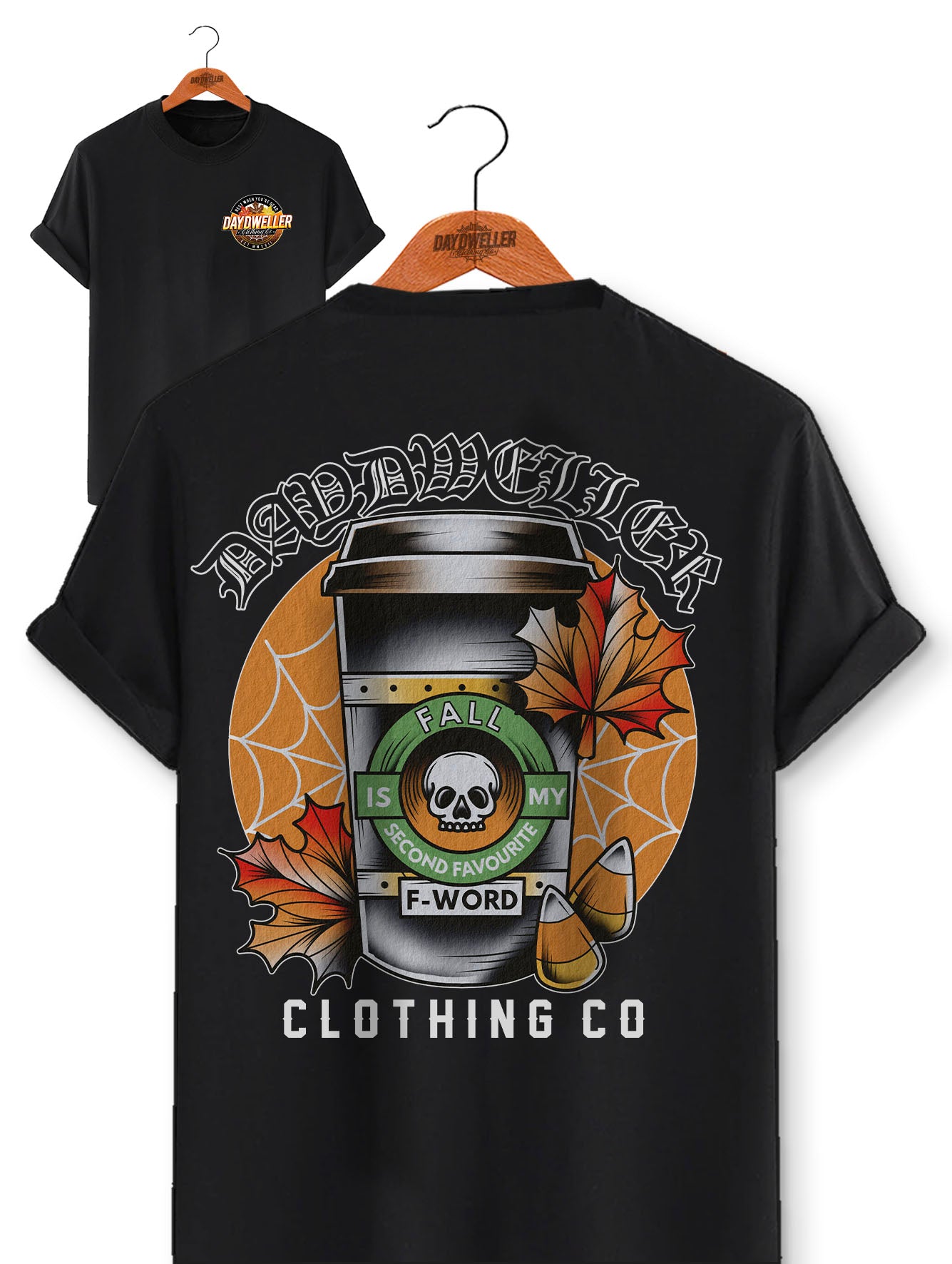 'Fall is My Second Favourite F-Word' Ash White Tee