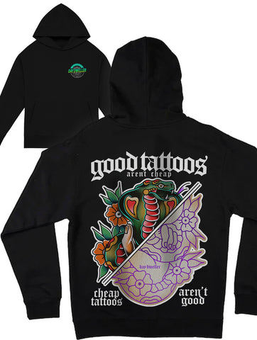 'Good Tattoos Aren't Cheap' Heavyweight Hoodie