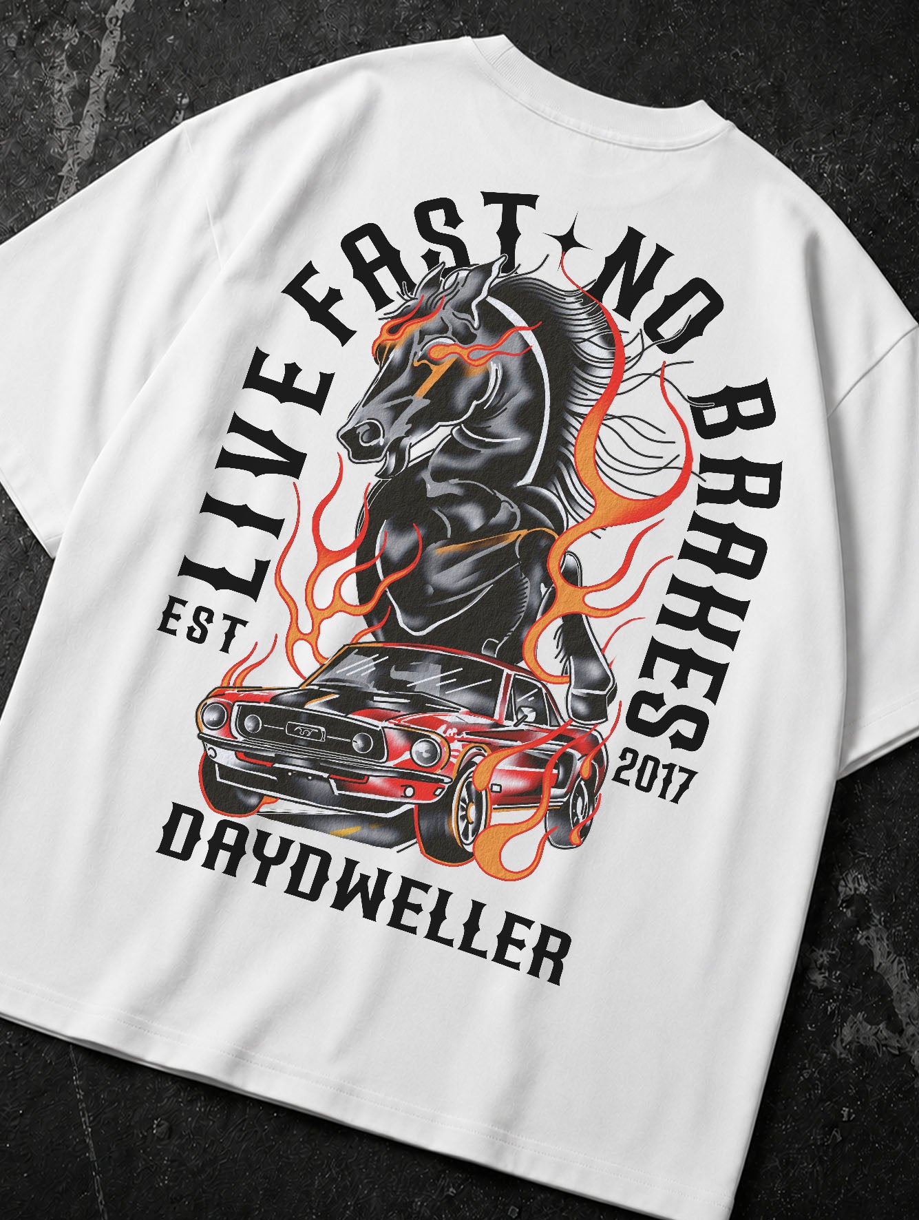 'Live Fast, No Brakes' Tee