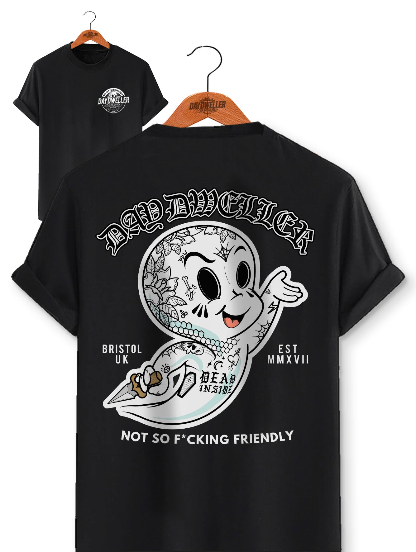 'Not So F*cking Friendly' Ash White Tee