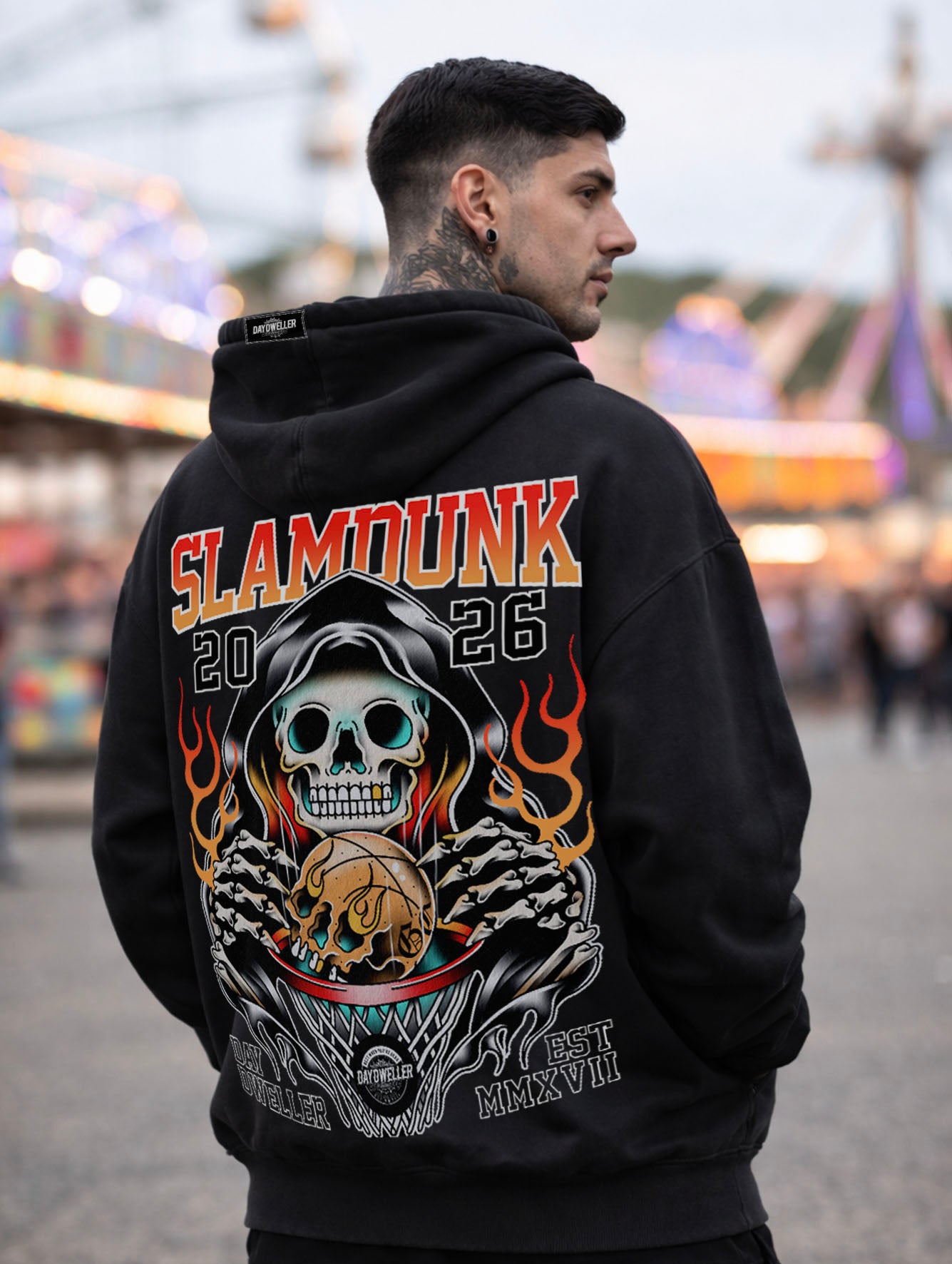 'Slam Dunk' Heavy Zipper Hoodie