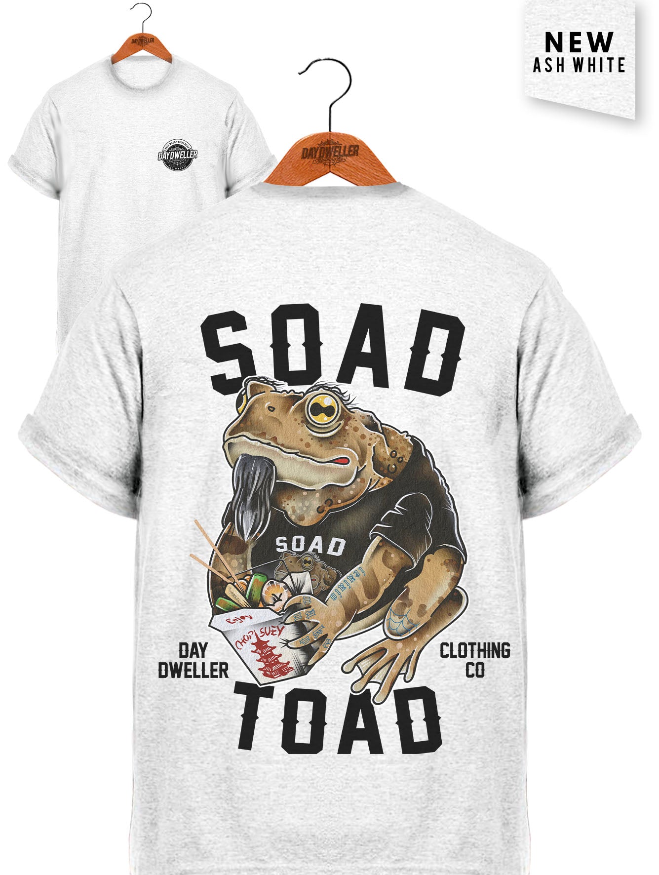 'Soad Toad' Ash White Tee