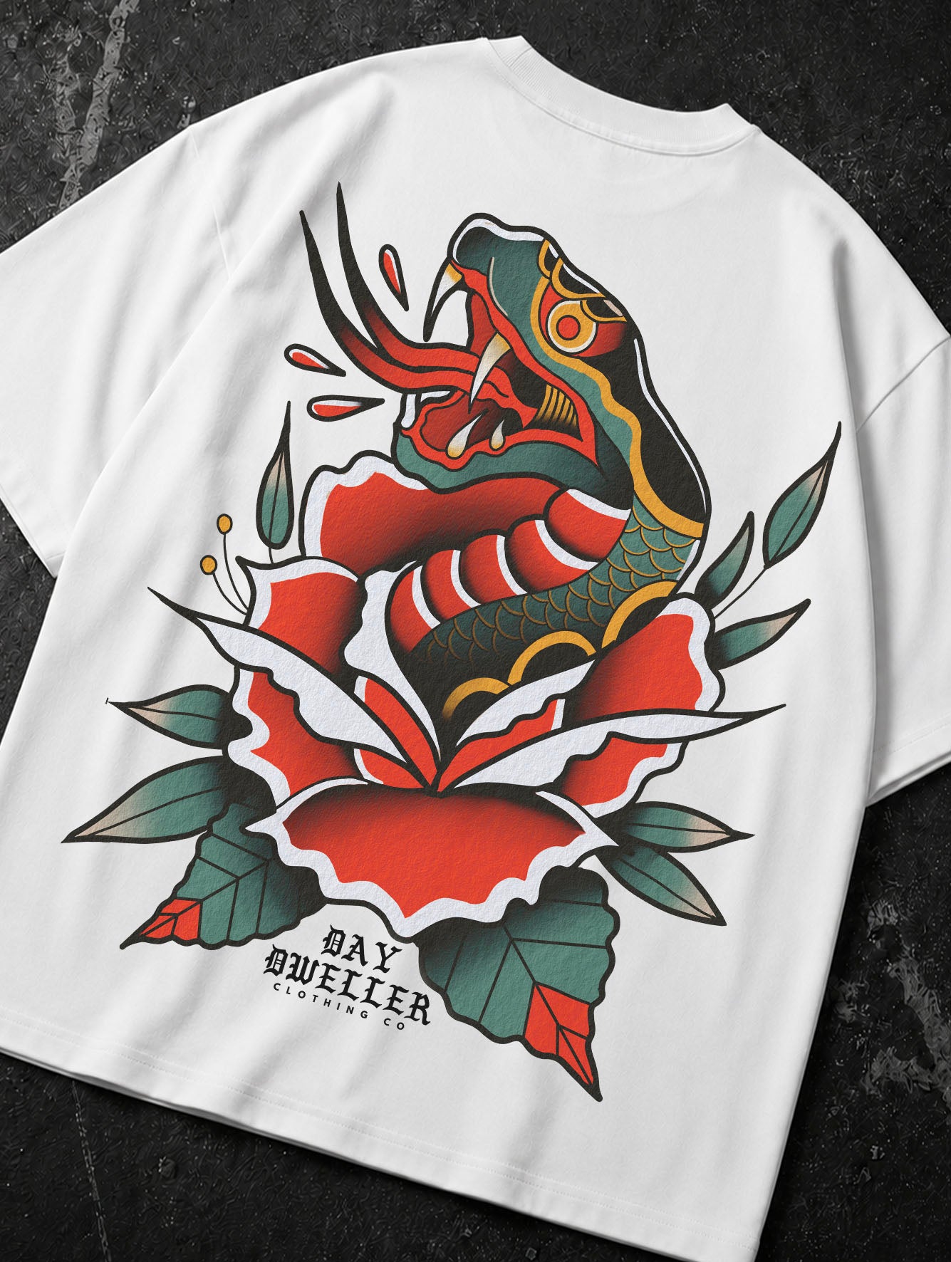 'Snake Rose' Tee