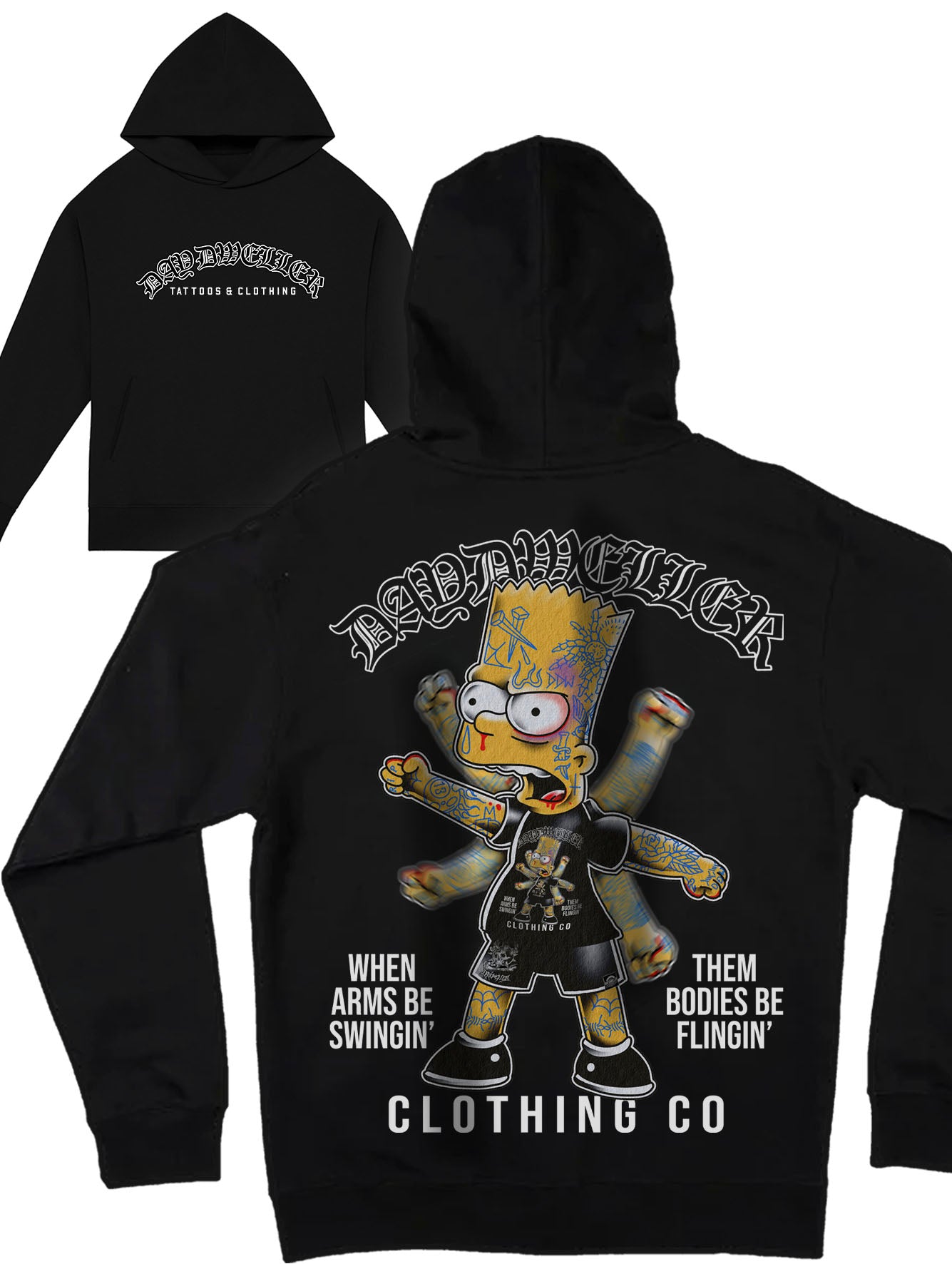 'When Arms Be Swingin' Heavyweight Hoodie