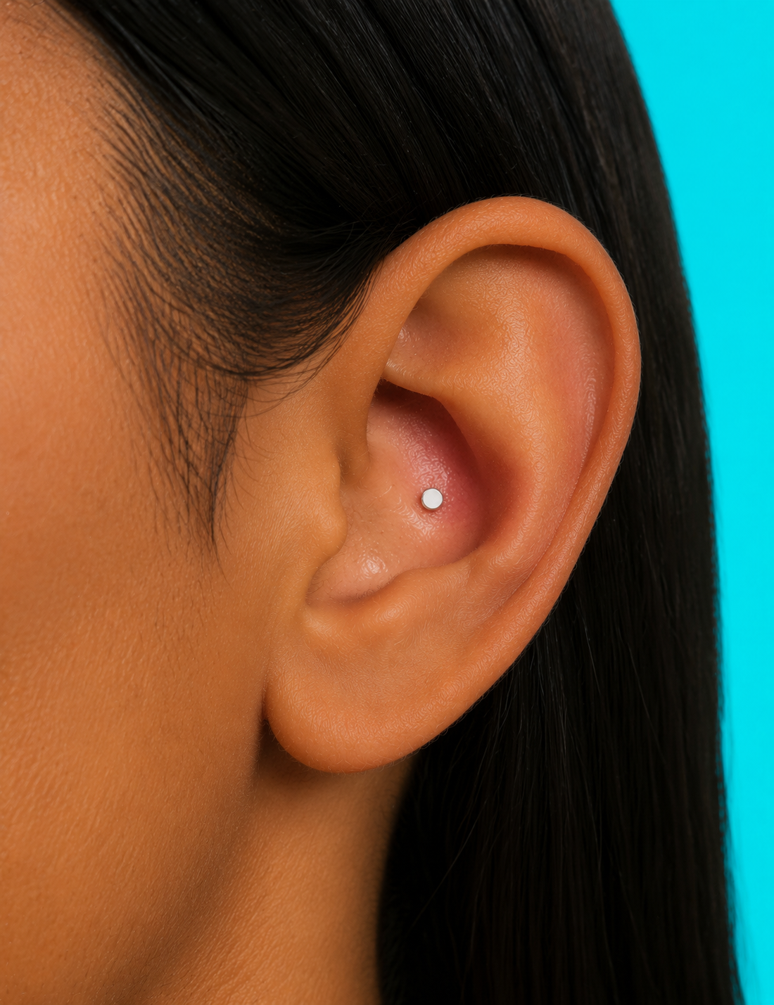 Conch ear piercing at Day Dweller Studios Bristol