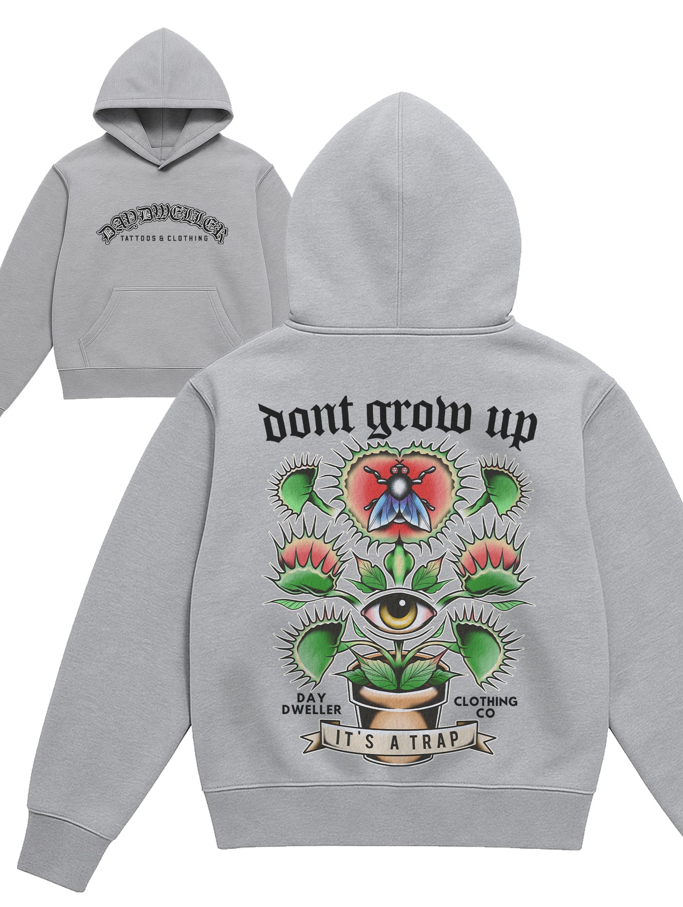 'Don't Grow Up' Grey Hoodie
