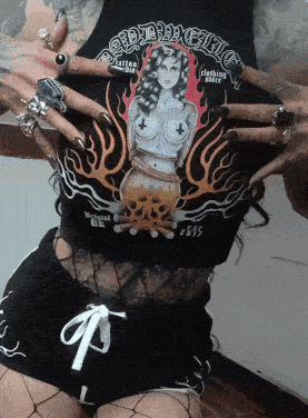 'Burn The Witch' Crop Short Set