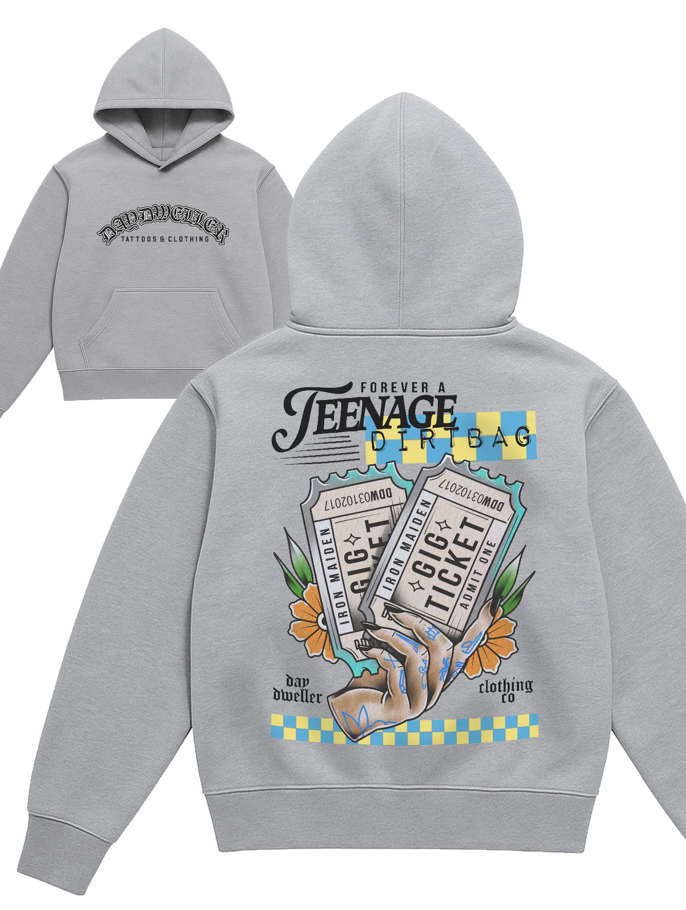 'Forever A Teenage Dirtbag' Grey Hoodie